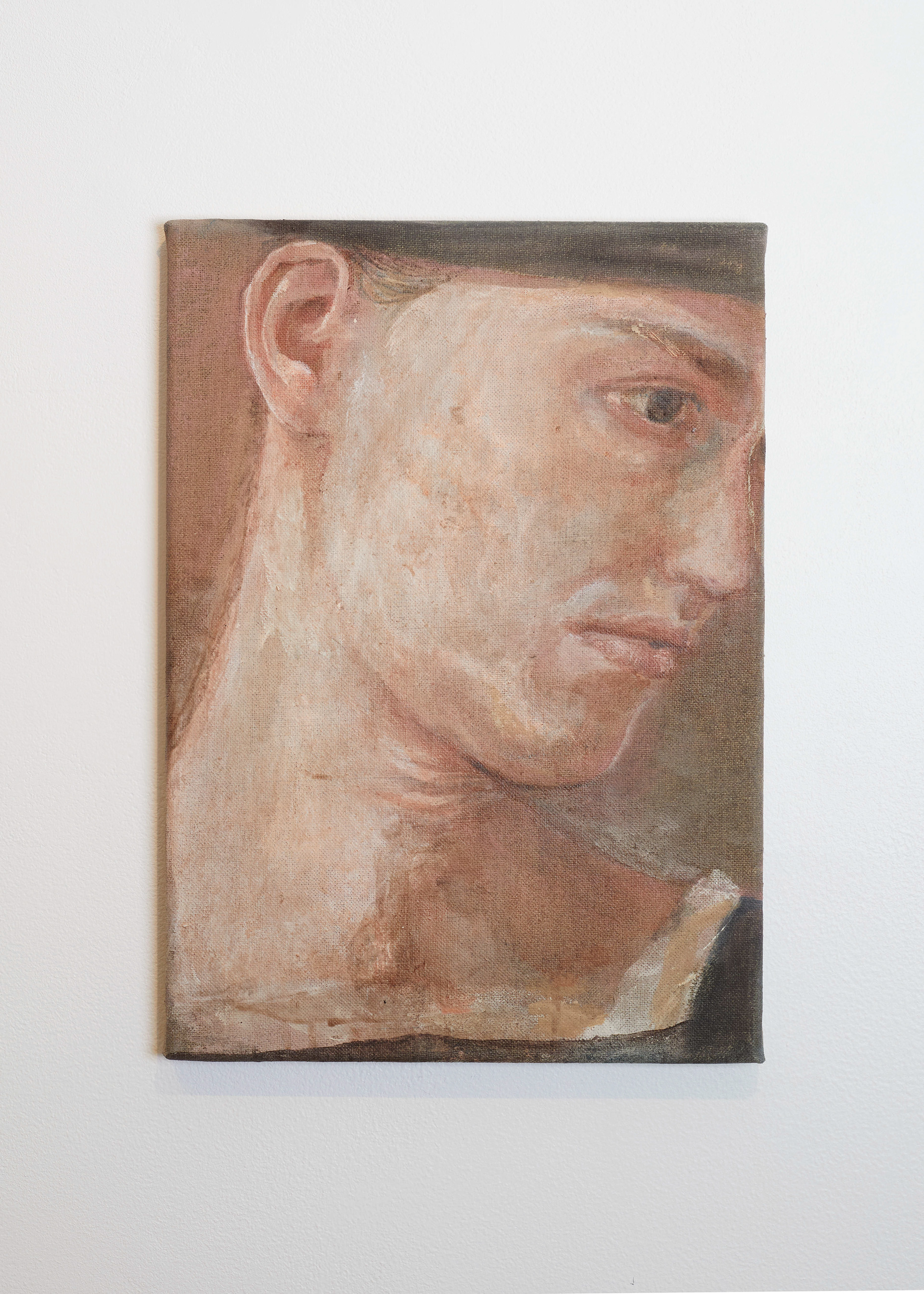 Cécile Lempert, Leibl Studies IV, 2024
, détrempe sur toile, 40 x 29 cm