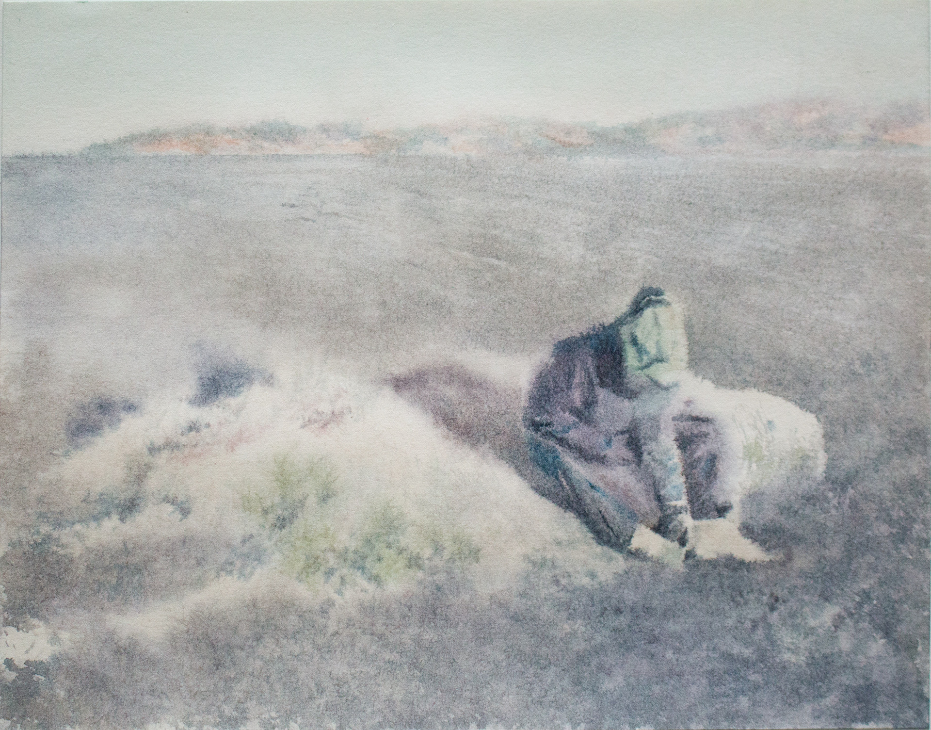 INLAND#1, 2020, 22x 28 cm, aquarelle sur papier