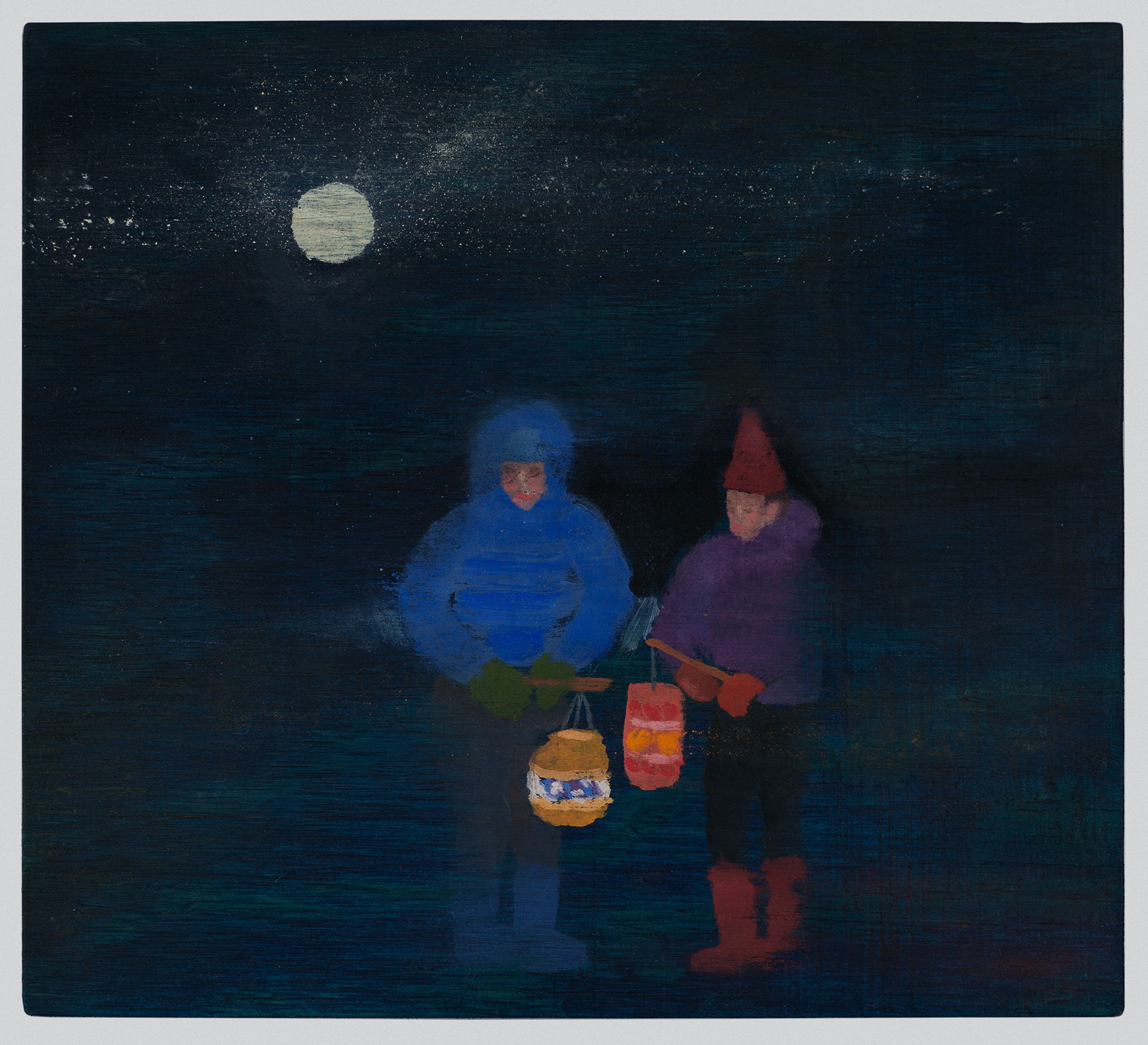 James Morse,
You Are The Light, 2024, oil on wood, 18 x 20 cm