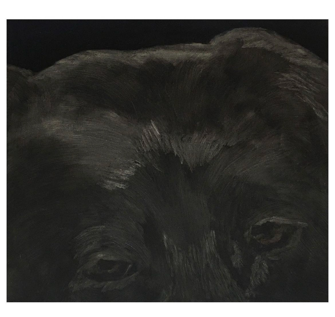„Is watching” , 2020, oil on canvas, 51x55 cm