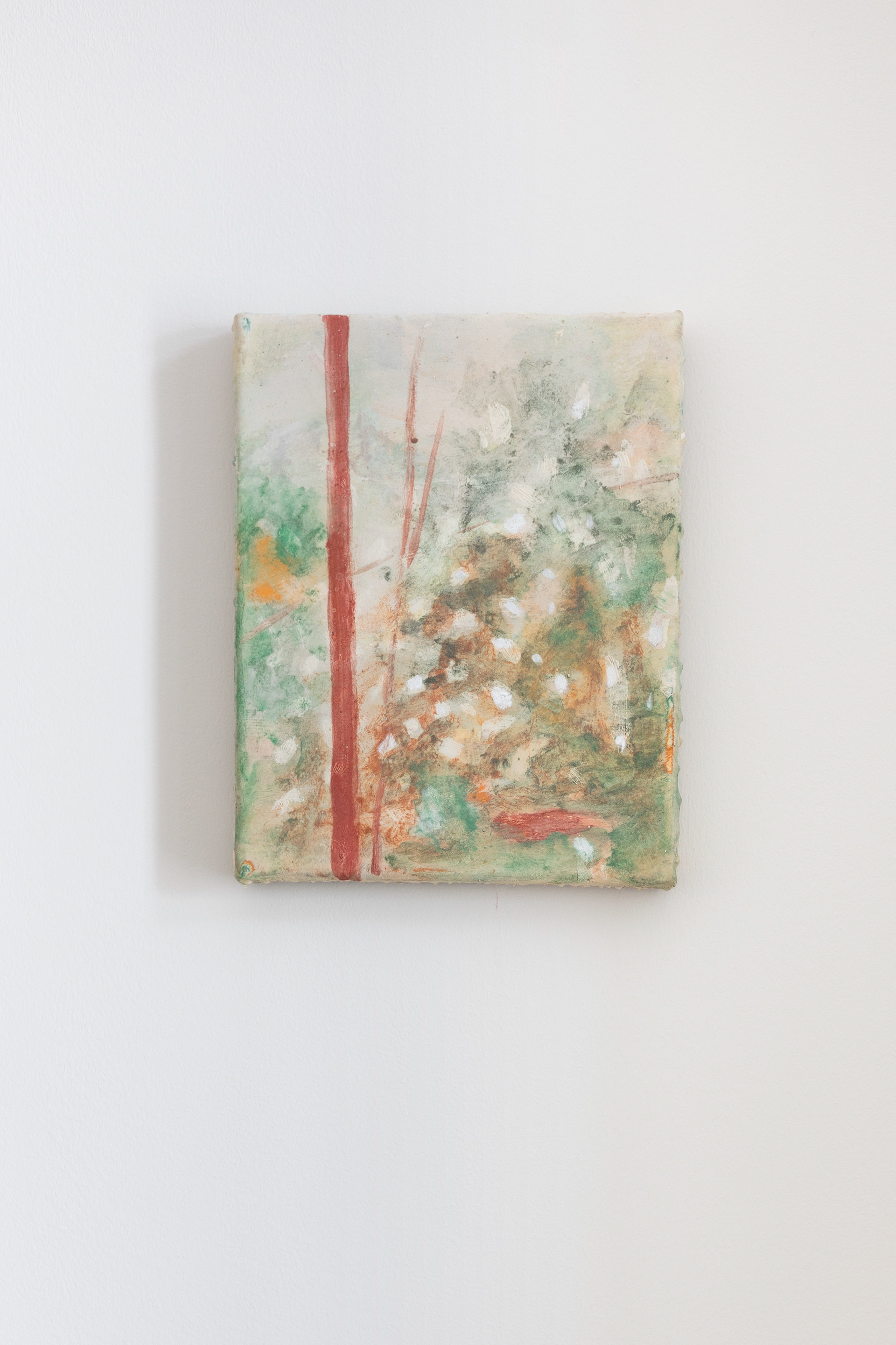 Lucas Talbotier, Balade en forêt, 2023 Huile sur toile 19,5 x 24 cm / © Louise Conesa