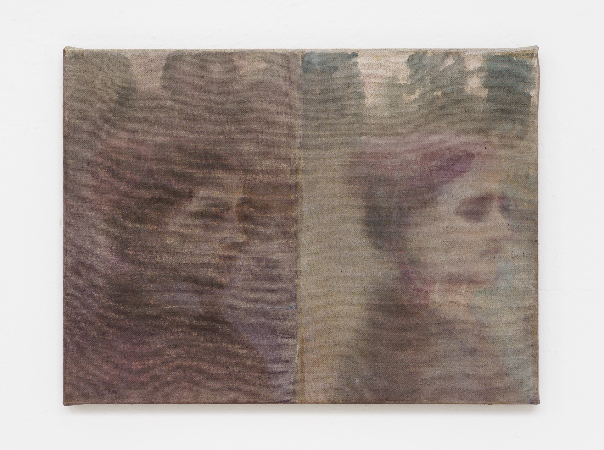 Cécile Lempert, Nachtstück, 30 x 40 cm, distemper on canvas, 2023