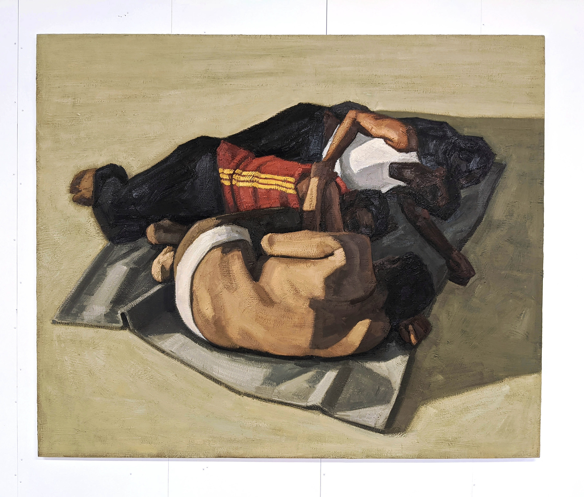 Naufragés, 2019, huile sur toile, 162x195 cm