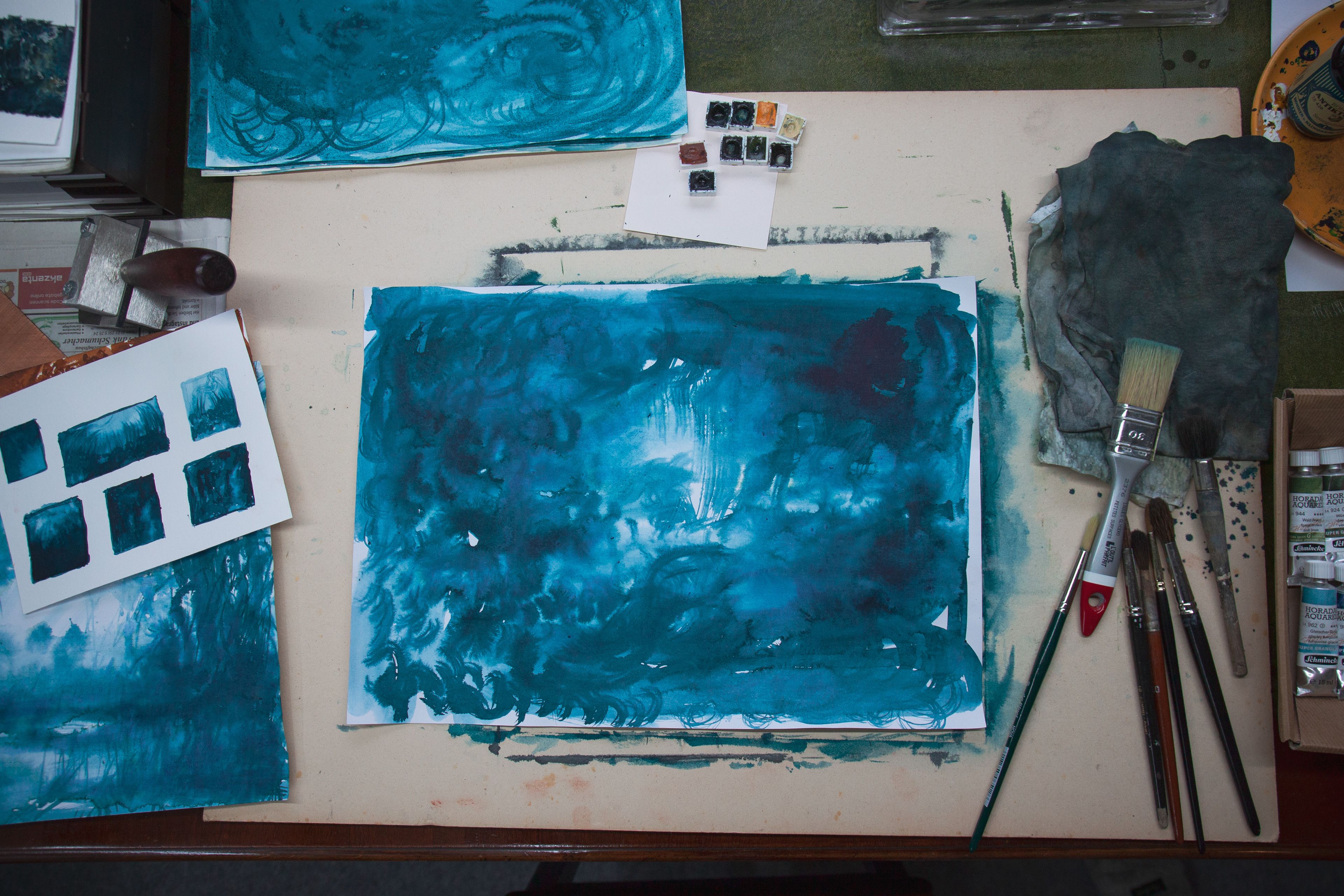 In Jörg Kratz's studio, Haan, Germany