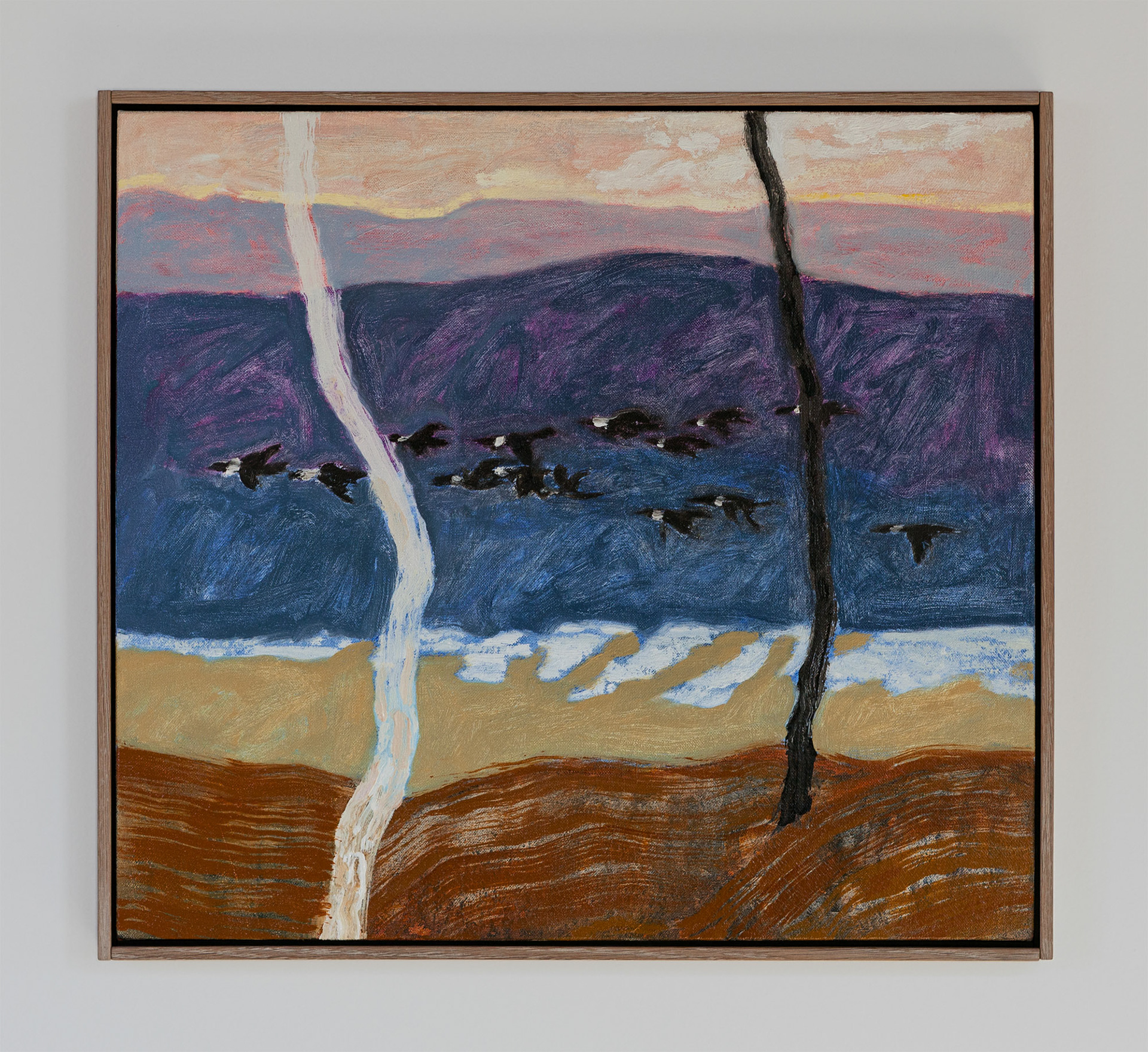 Geese Returning 2020, Oil on canvas, 11 x 13 in