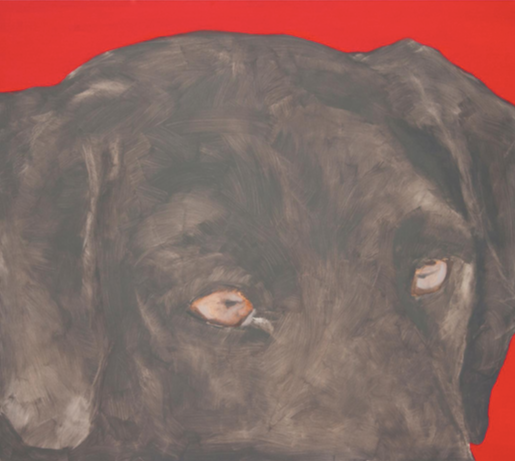 „What are you looking at?”, 2022, oil/ canvas 110x120 cm