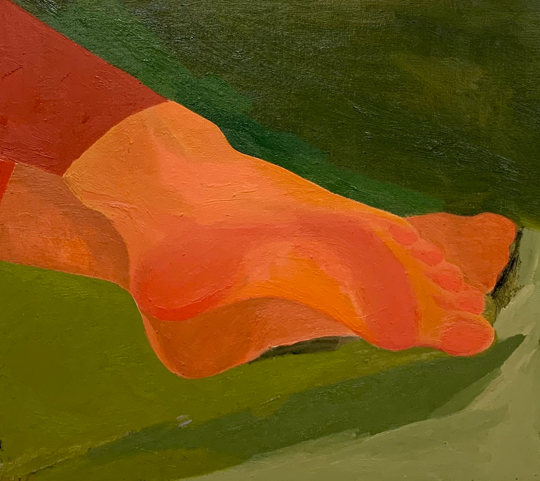 Hot summer, Oil on board,33 x 37 cm 2021/ The image is courtesy and copyright of Catherine Repko.