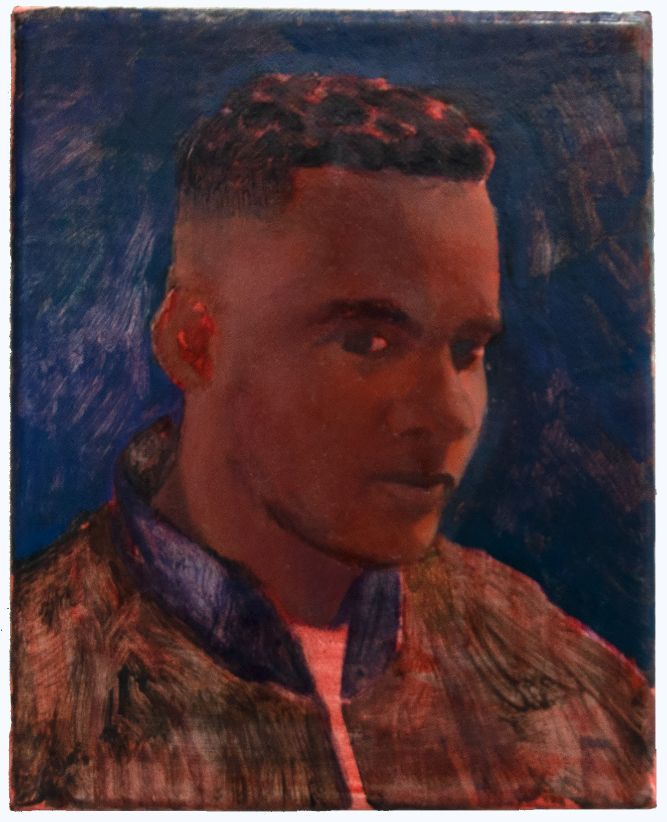 Thibaut, 2022, 22x20cm, huile sur toile