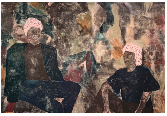 ´Près du Feu’ 190x276cm Oil and Acrylic, Linen 2020