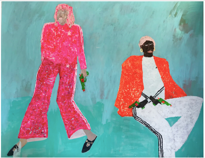 ‘Baby Mama Bang Bang’ 2020, 210x265cm Acrylic, Linen