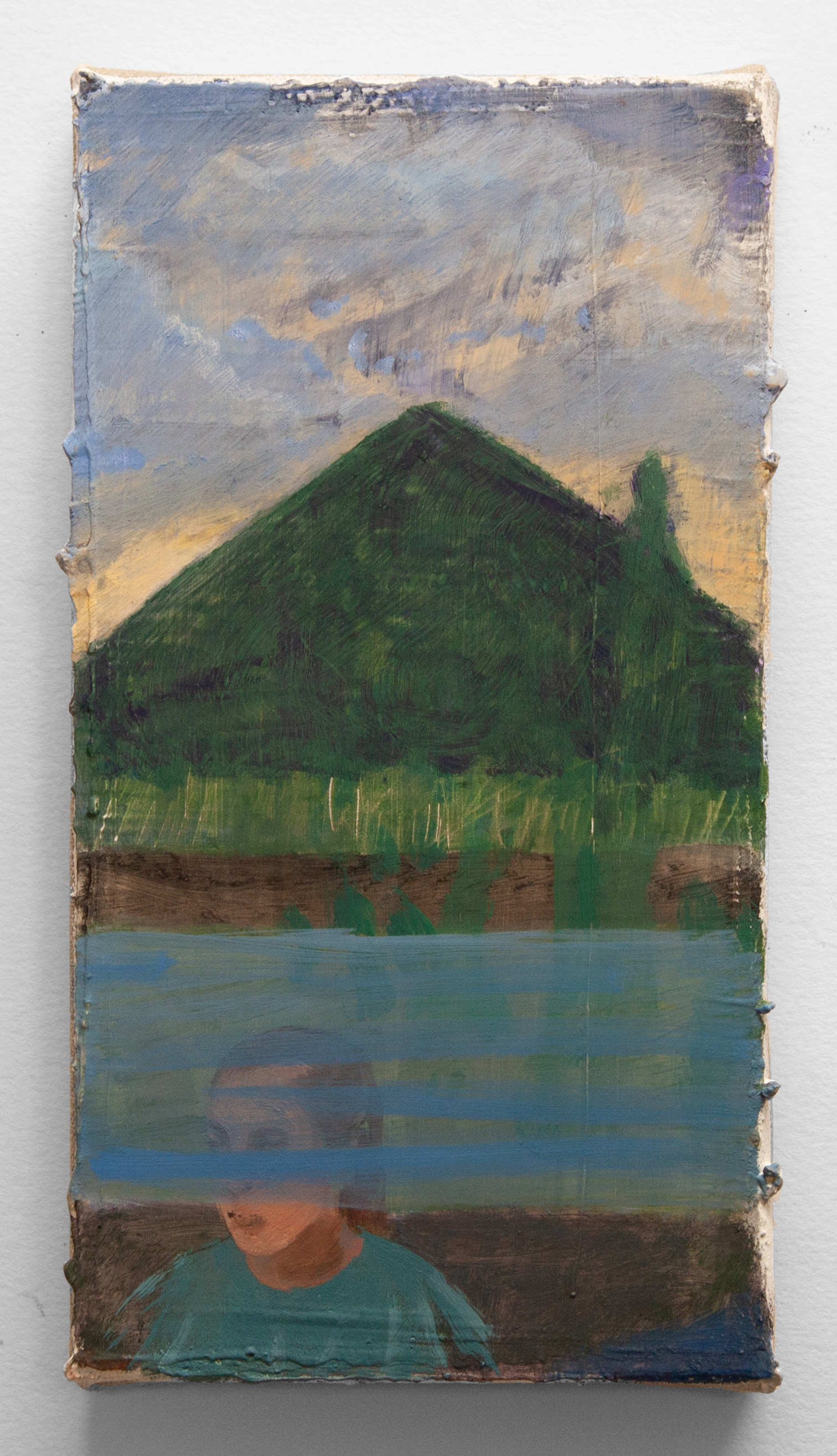 sans-titre, matins, 2022 Huile sur toile 22 x 12 cm