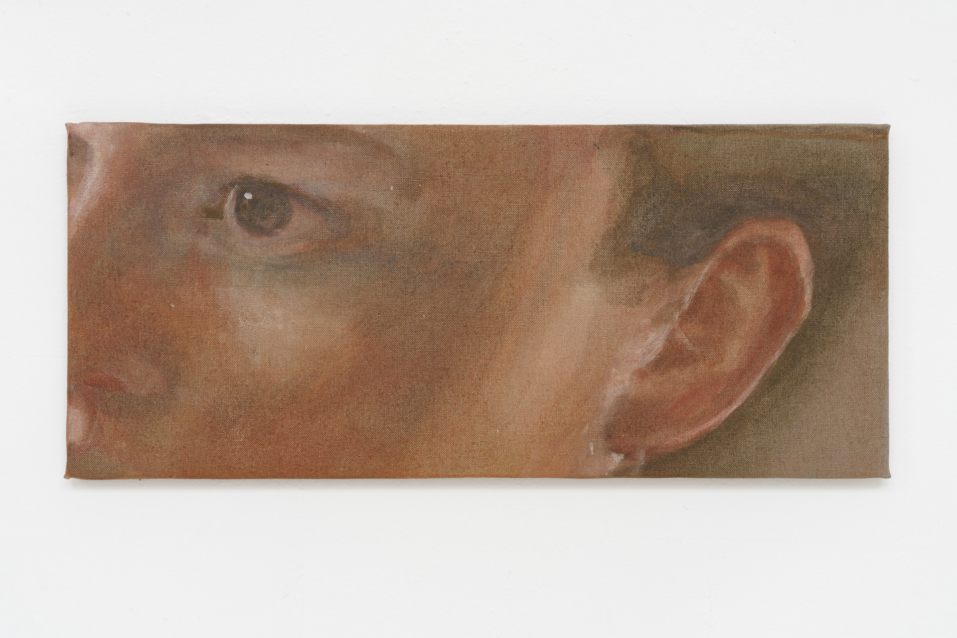 Nachtstück, 2023, distemper on canvas, 30 x 70 cm / Image by Jana Buch