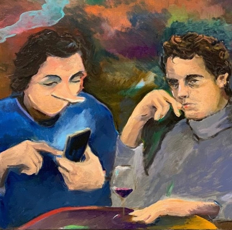 Zapoi, 2017, Huile sur toile, 80 x 100 cm