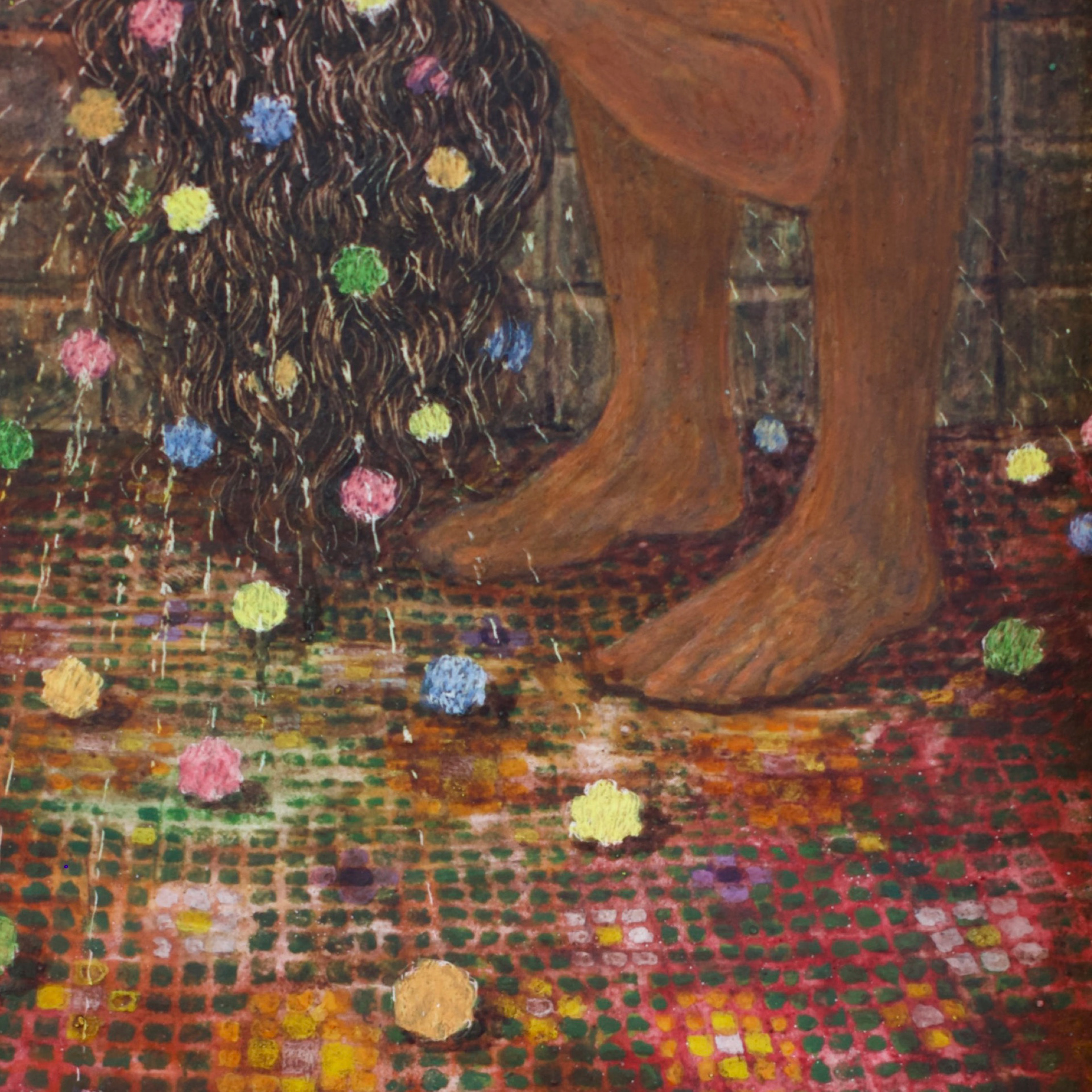 Miyeon Yi, detail de "Teety-Woo", 2026, mixed media, 20,1 x 20,1 x 10,6 cm (closed)