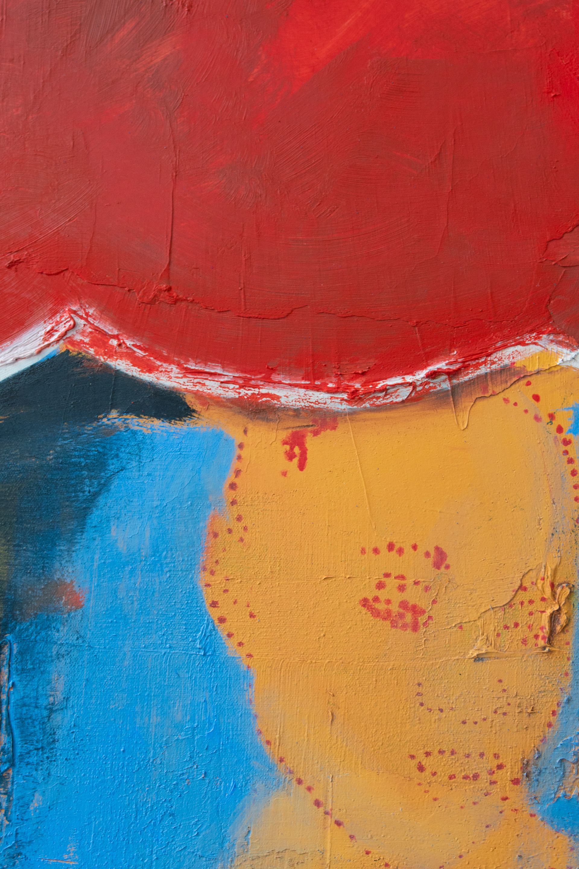 Leurs mémoires transpirent ici, 2021, huile sur toile, 114 x 146 cm, détail