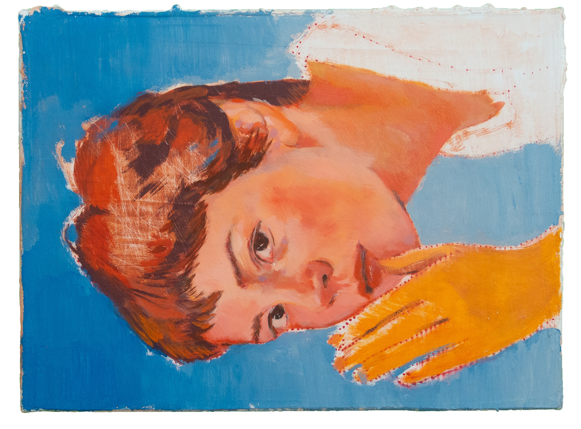 Sans-titre (III), les complicités du silence, 2021, huile sur toile, 22 x 16 cm
