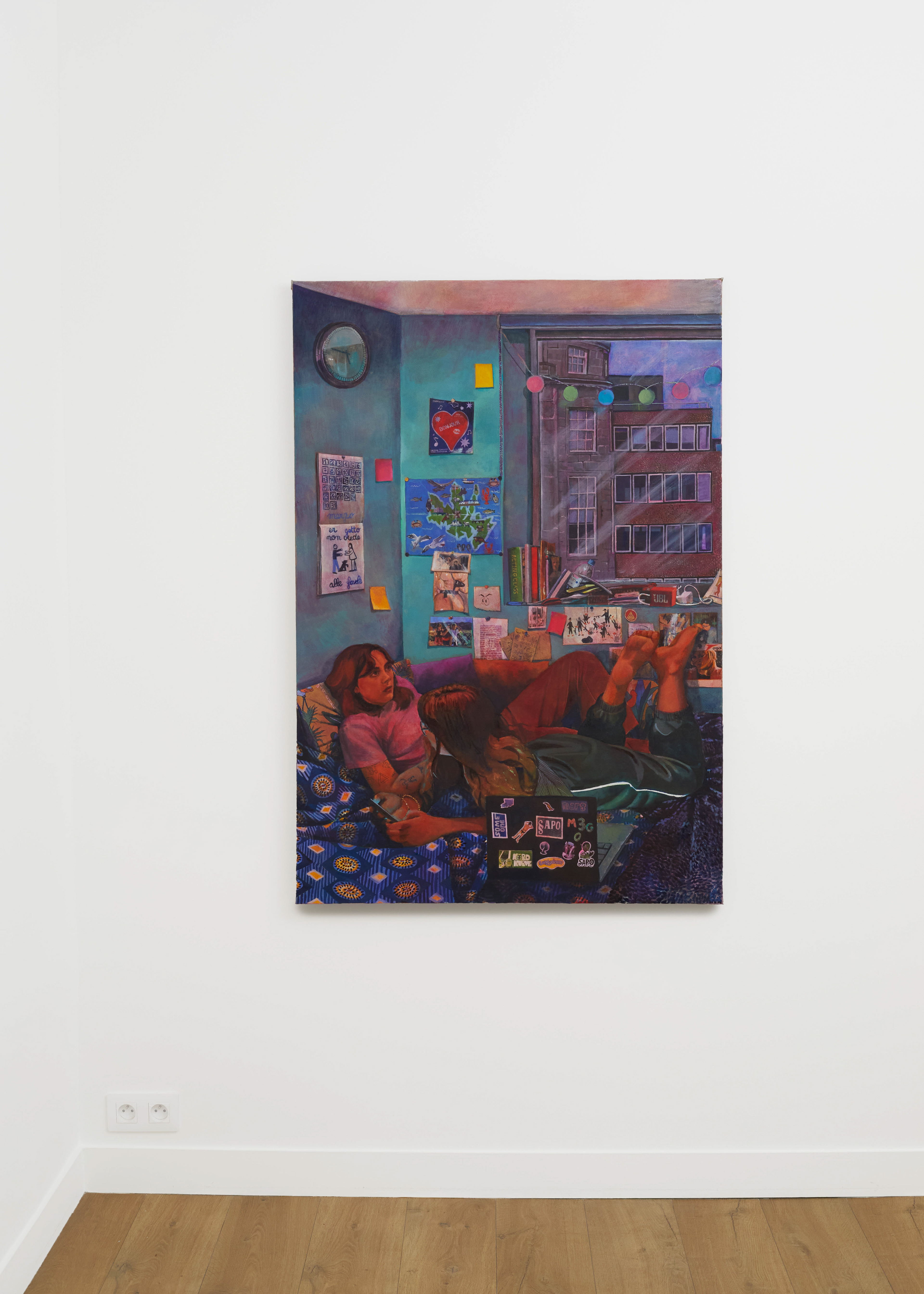 Louise Janet, De quoi parle t’on quand on parle d’amour?, 2025
Huile sur toile,
136 x 97 cm
©Albane Durand-Viel