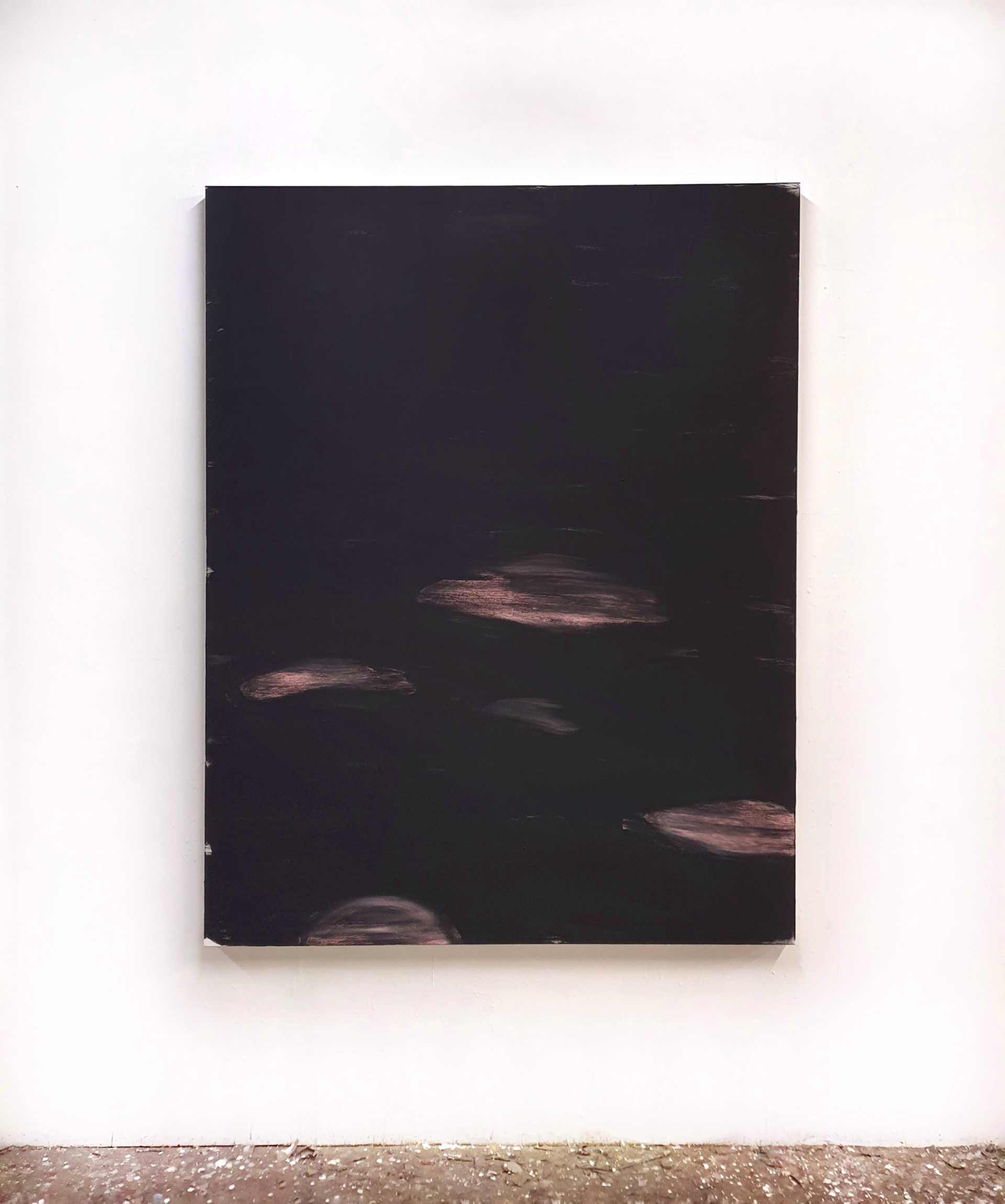 Vanishing Landscape 40, acrylique pastel et spray sur toile, 162x130 cm, 2022