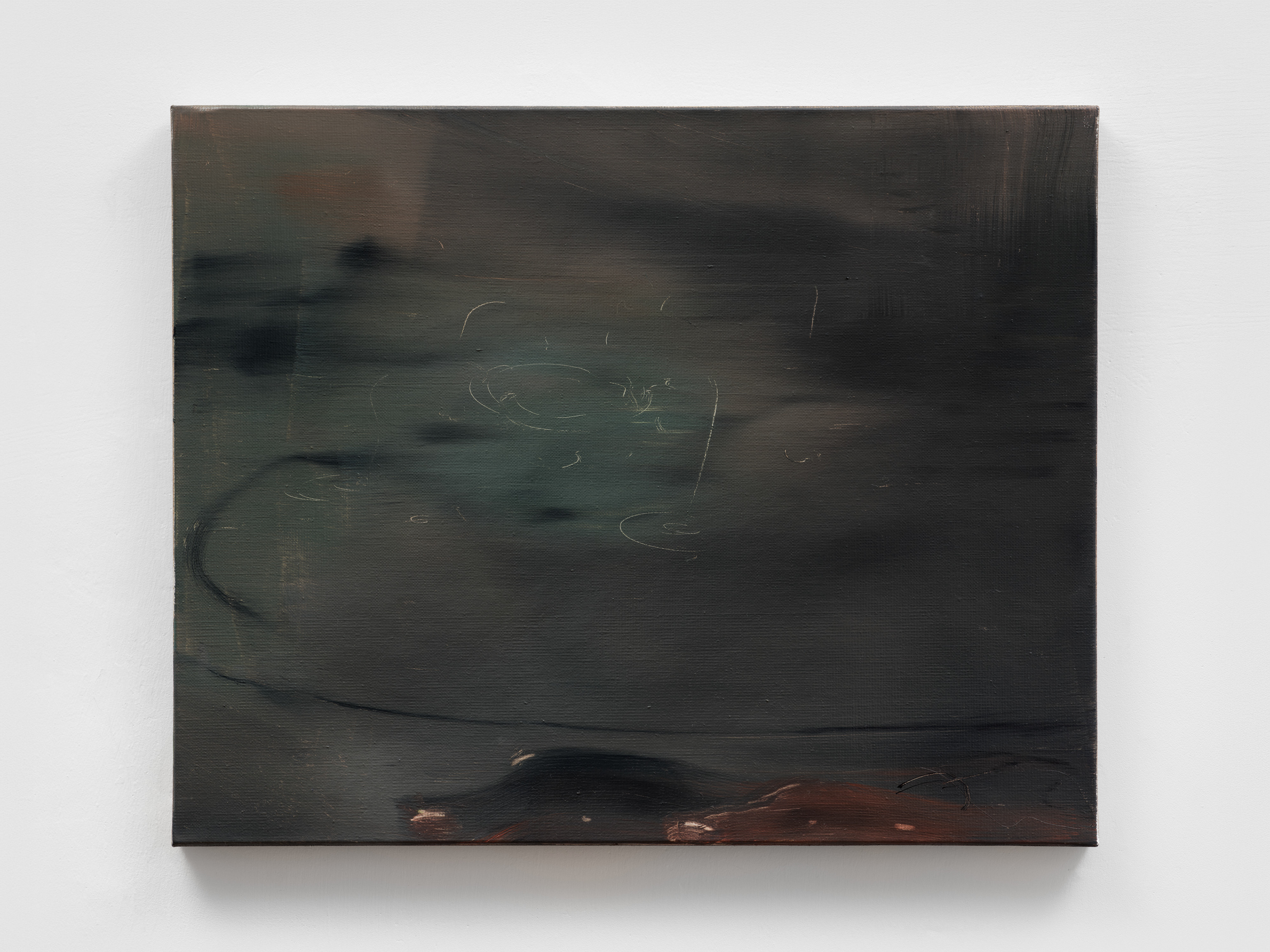 Karolina Szwed, No title (fountain), oil on canvas, 30x40 cm 