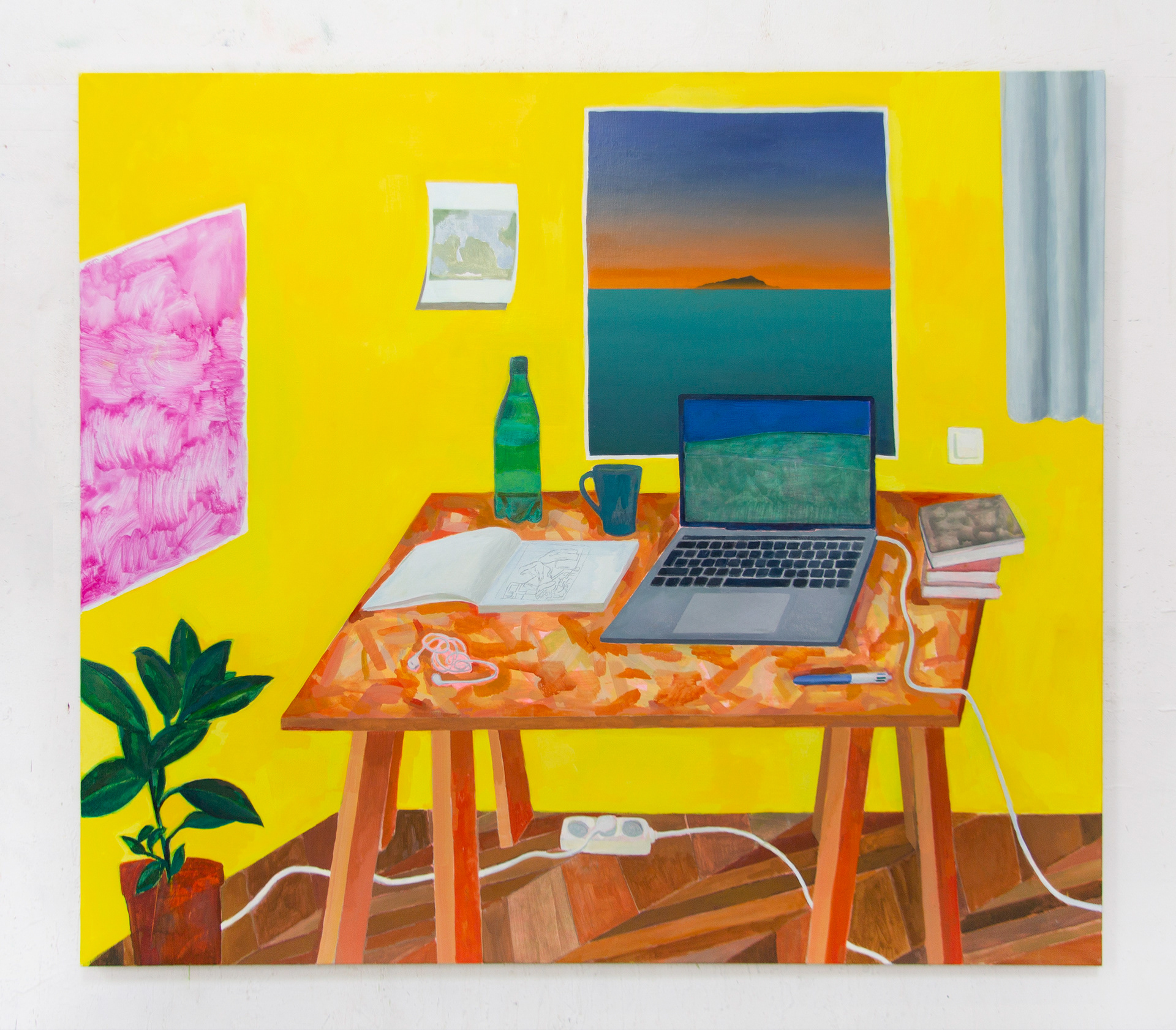 Evening star, 2021, 140x160cm, oil on canvas