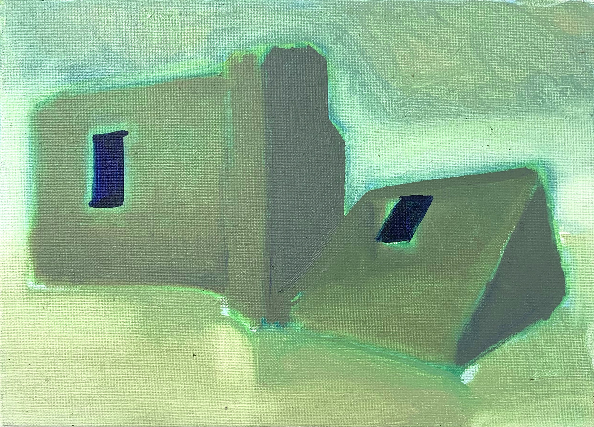 Bunker, oil on linen, 24 x 33 cm