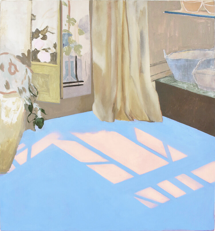 From the outside (2016), huile sur toile, 90 x 85 cm