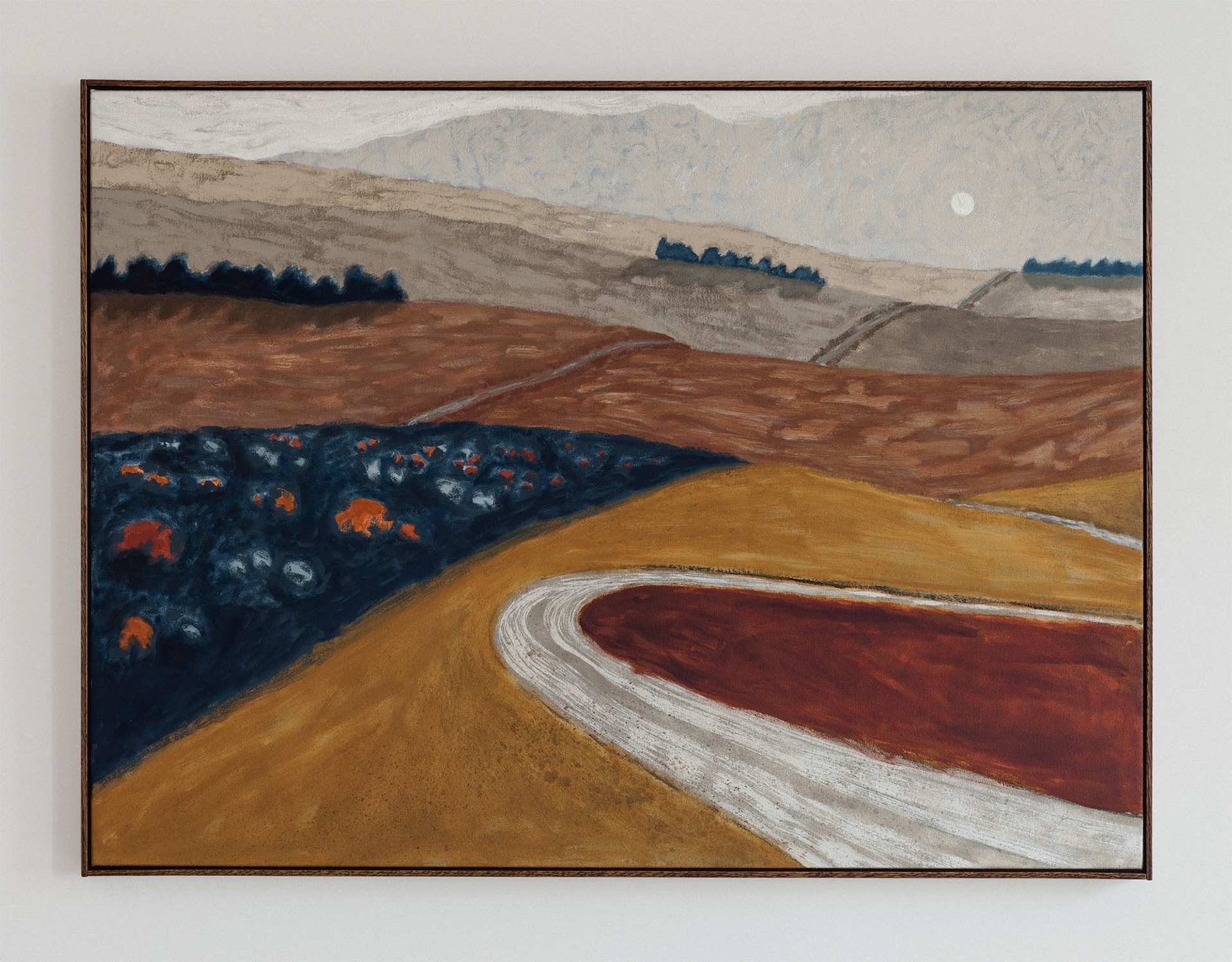 Blue Patch 2020, Oil on canvas, 31 x 42 in