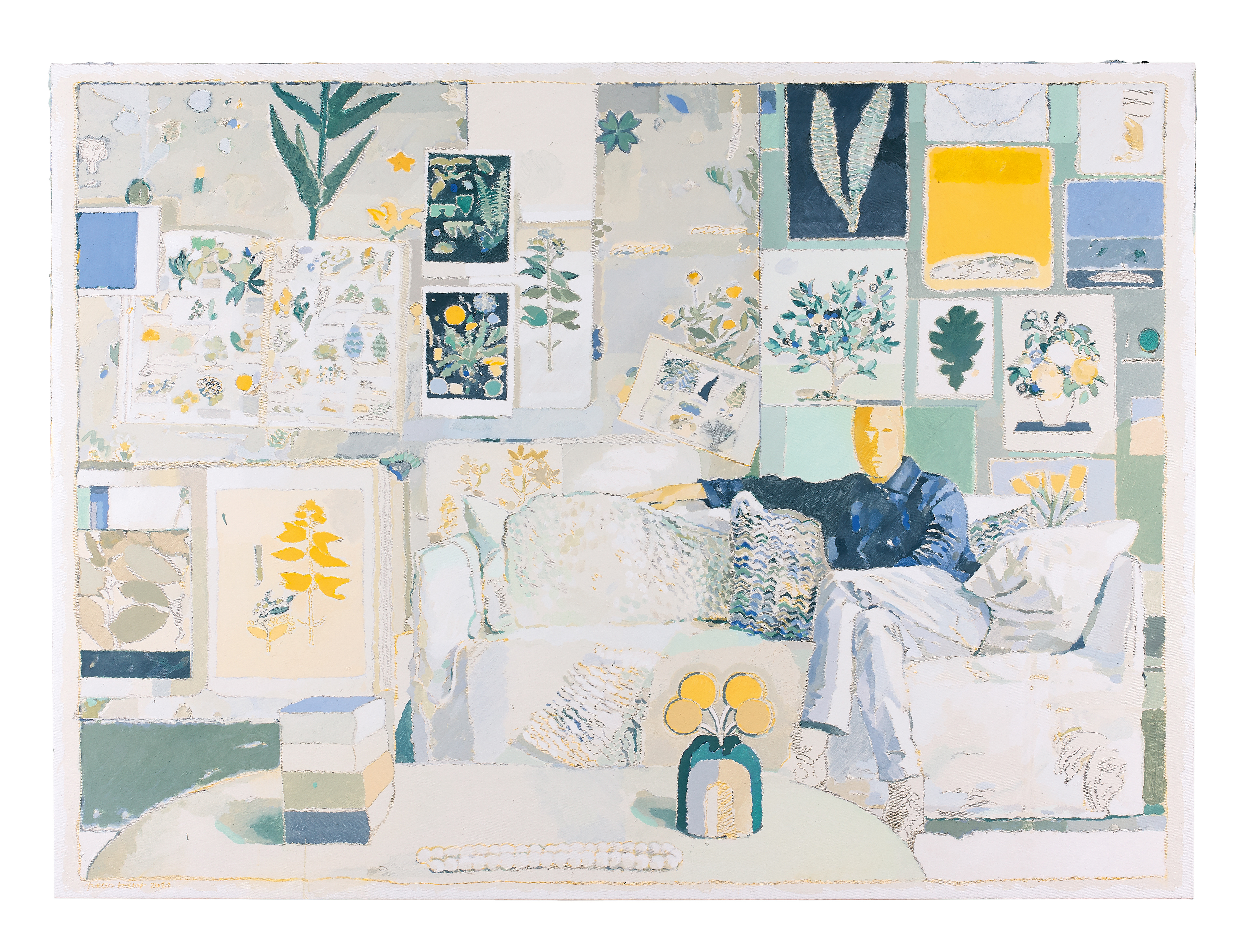 « The botanist », 2021, oil/canvas, 150x200 cm