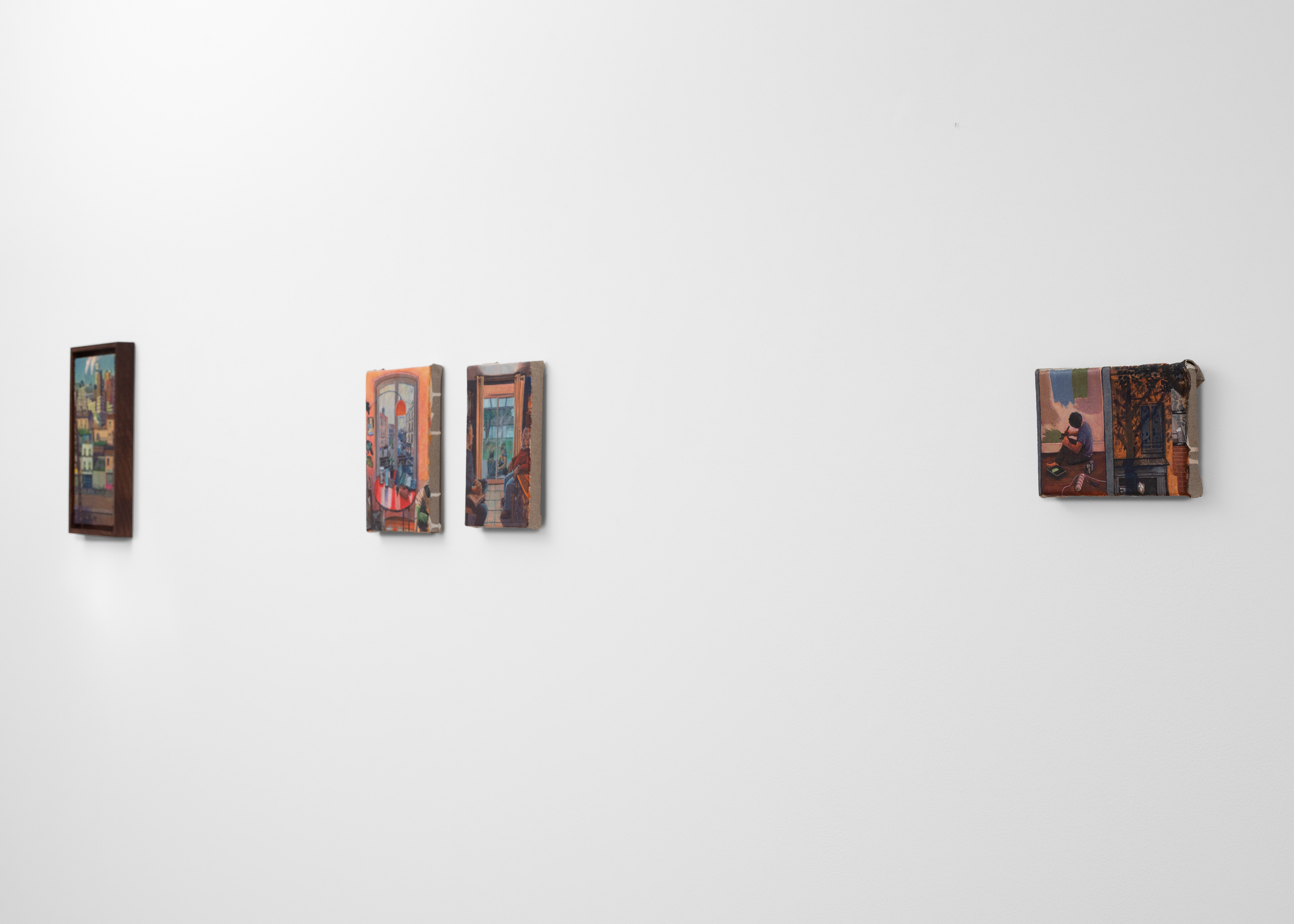 vue d'installation de l'exposition personnelle de Louise Janet "The Things We Talk About" ©Albane Durand-Viel