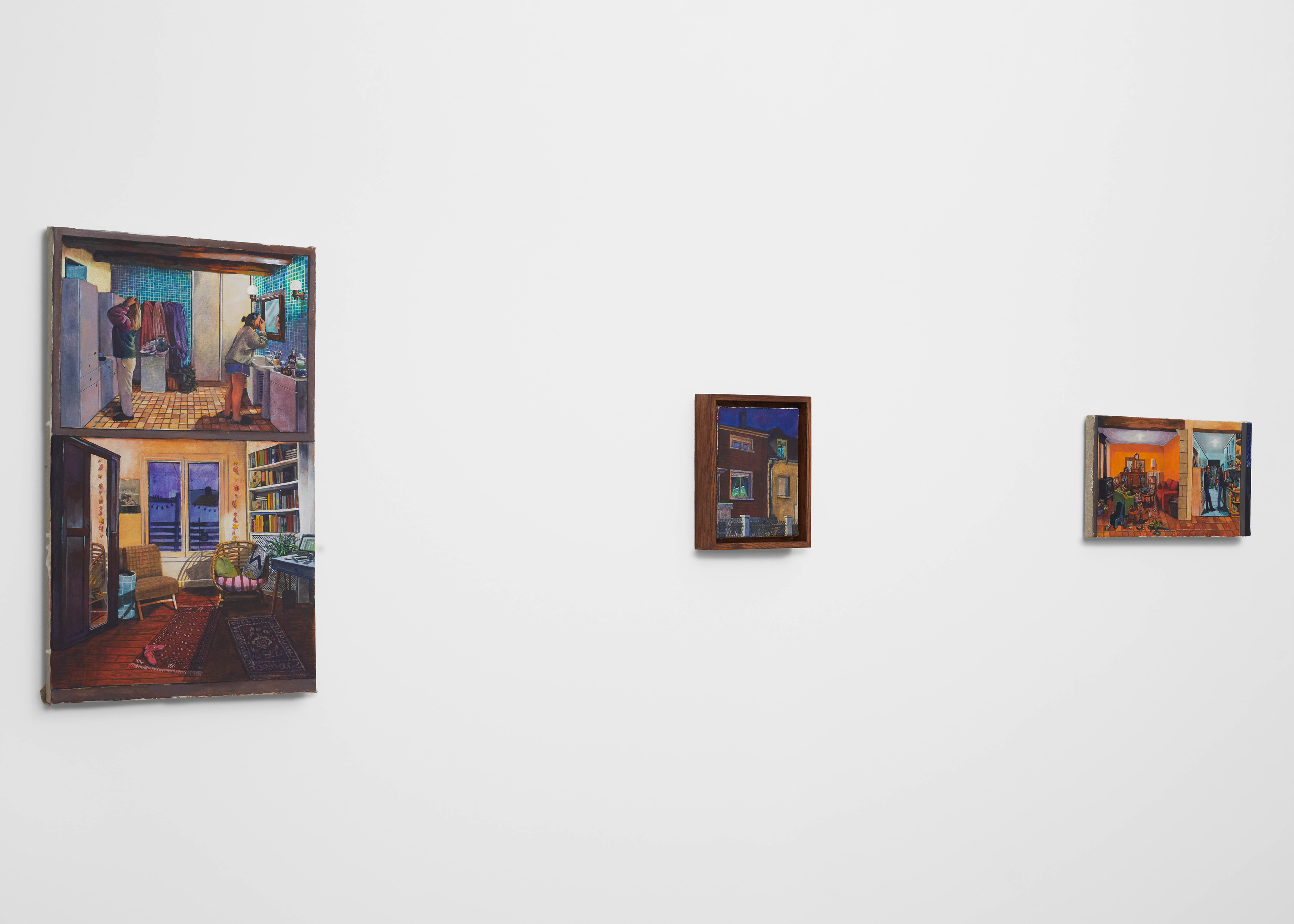 vue d'installation de l'exposition personnelle de Louise Janet "The Things We Talk About" ©Albane Durand-Viel