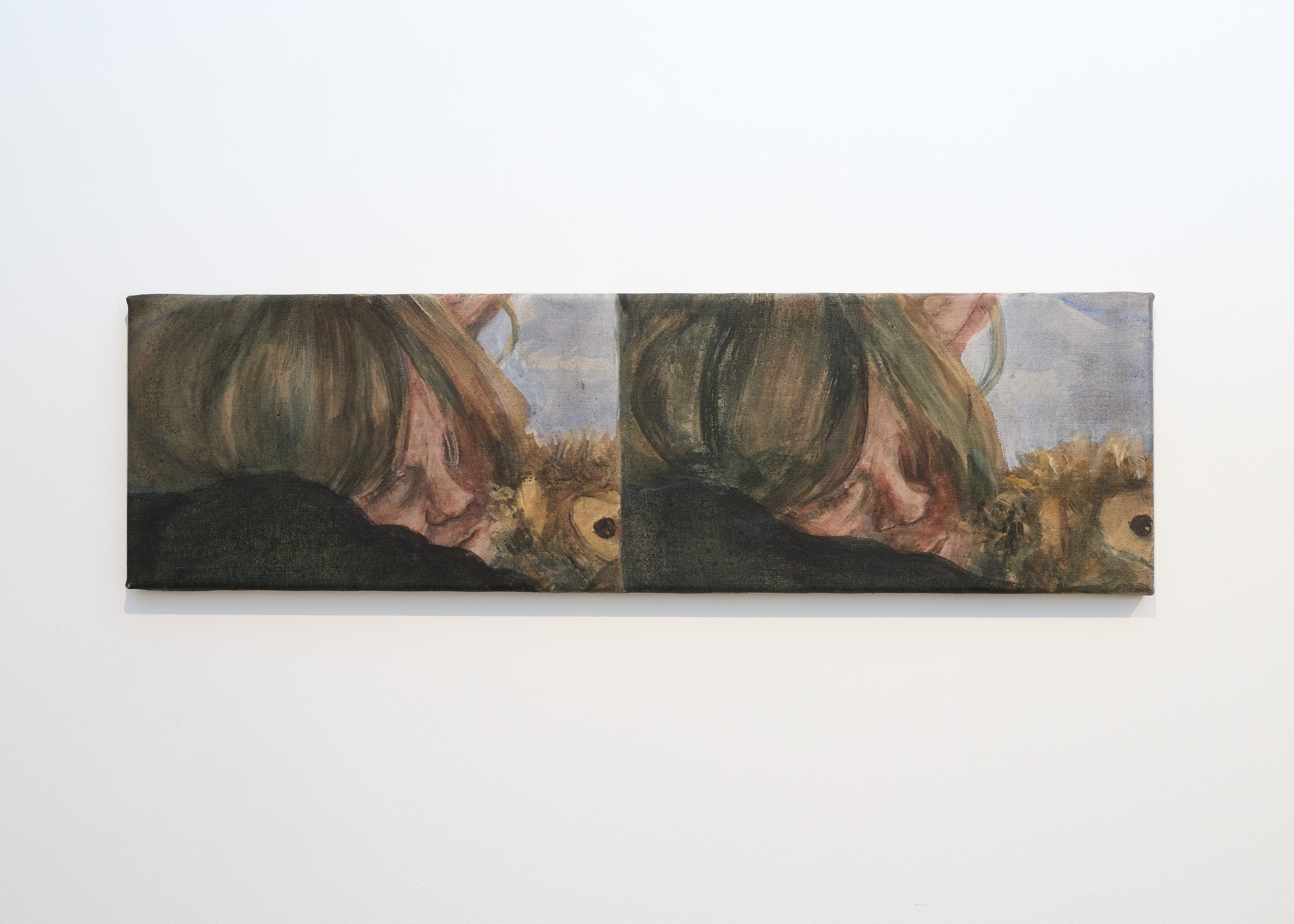 Cécile Lempert, Promelo, 2025, distemper on canvas, 20x70 cm ©Albane Durand-Viel