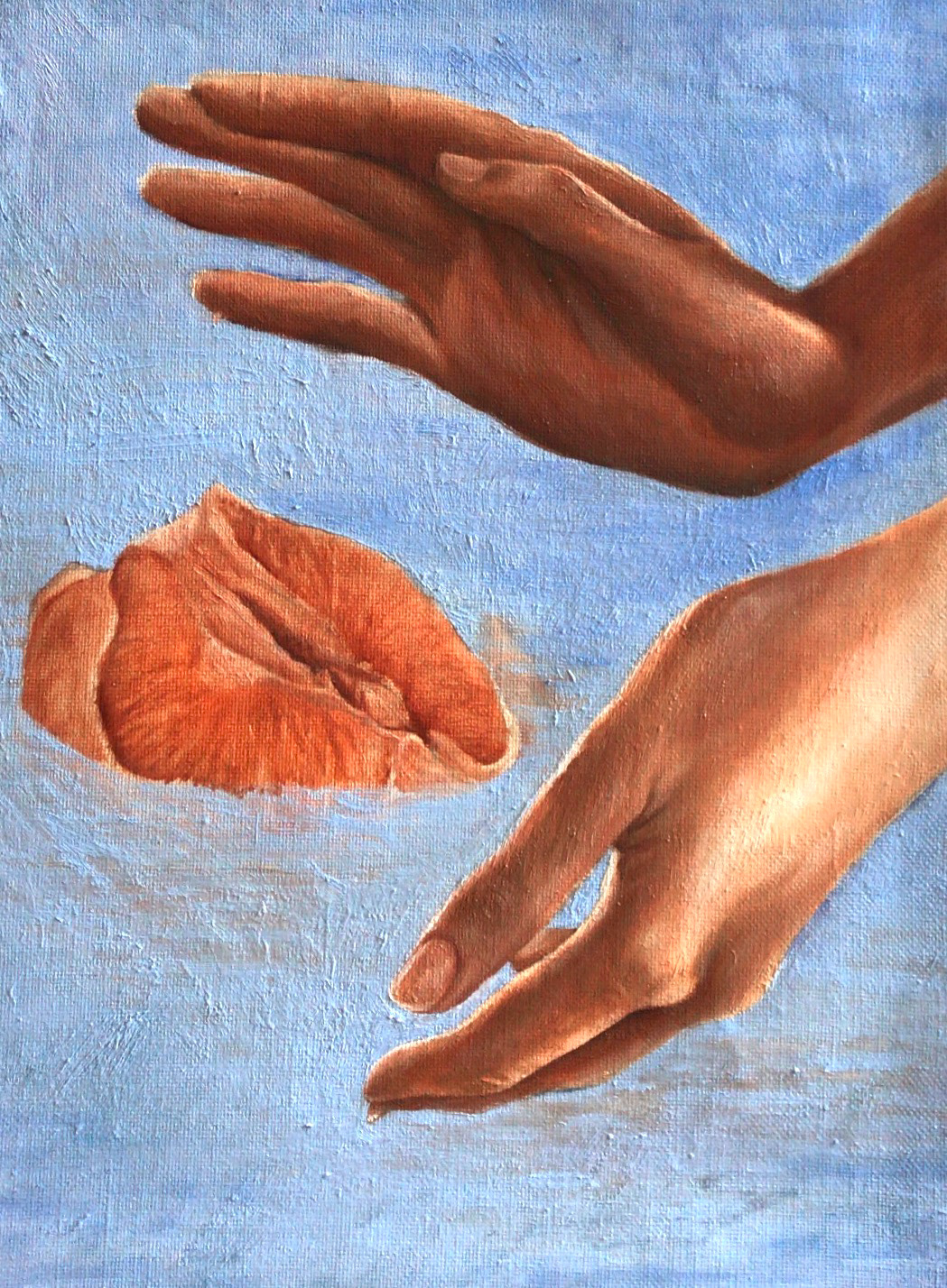 Deuxième fois, huile sur toile, 33 x 24 cm, 2021
