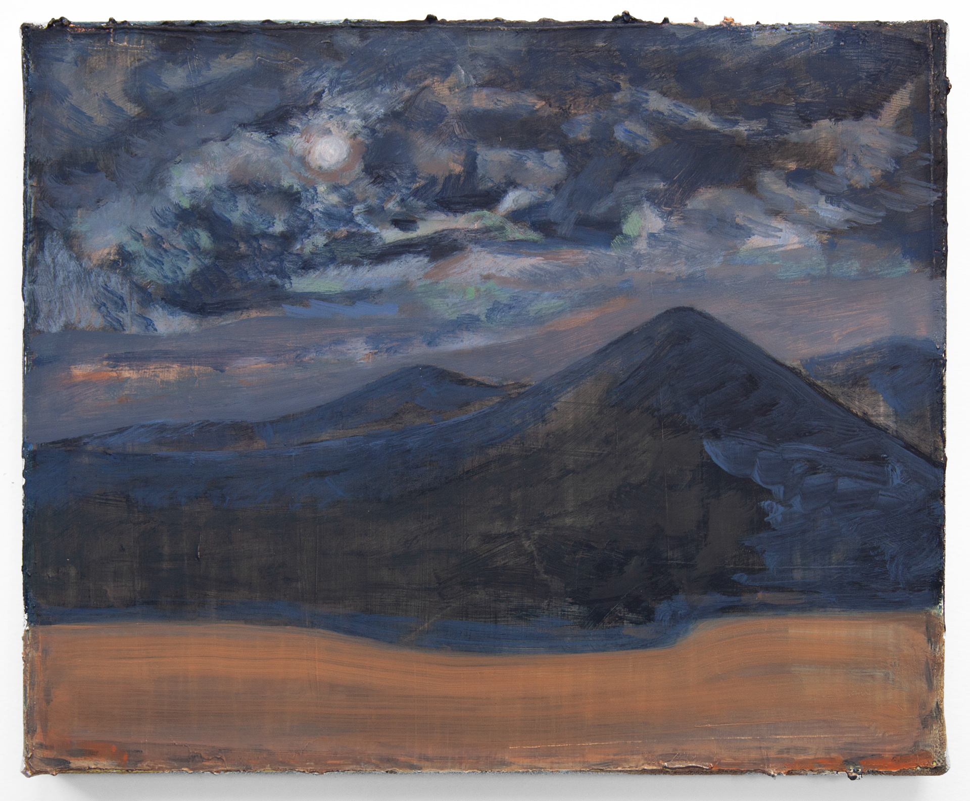 Souvenir d'une nuit à Téhéran, 2022, huile sur toile, 22 x 27cm
