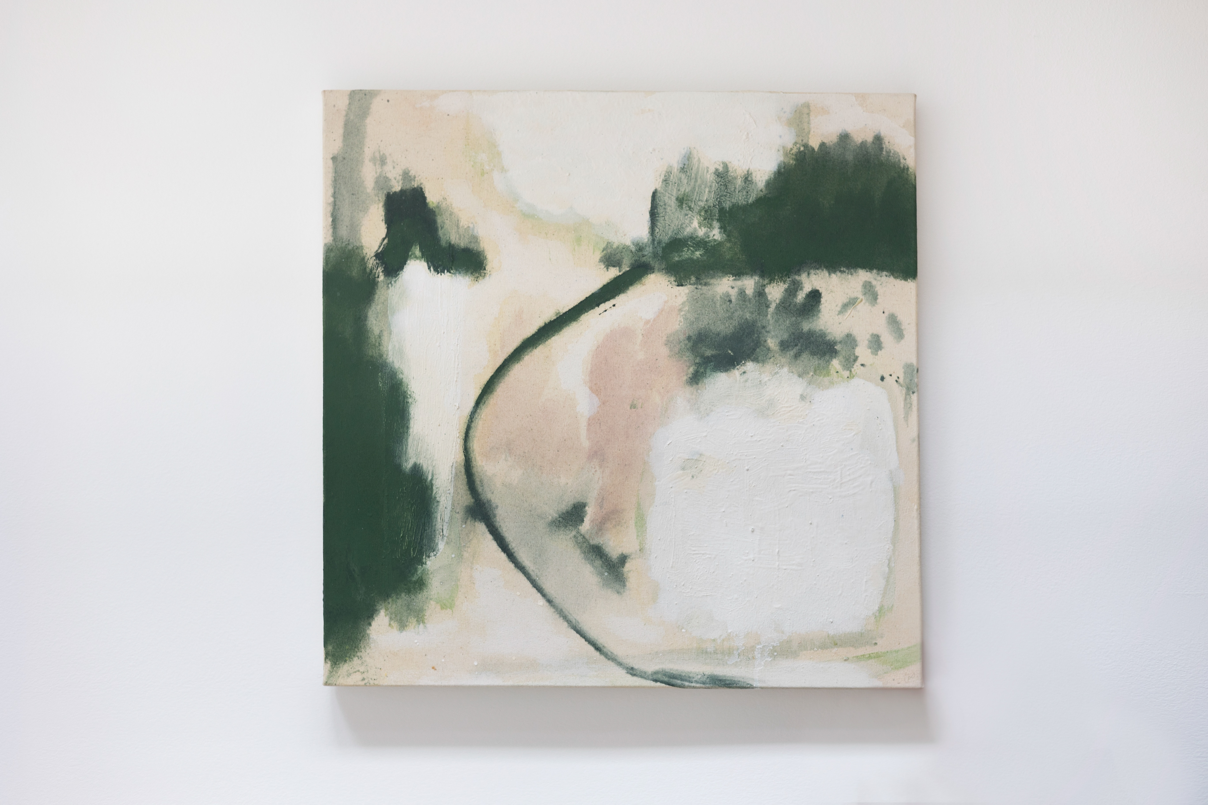 Lucas Talbotier, Hommage II, 2023 Huile sur toile 40 x 40 cm / © Louise Conesa