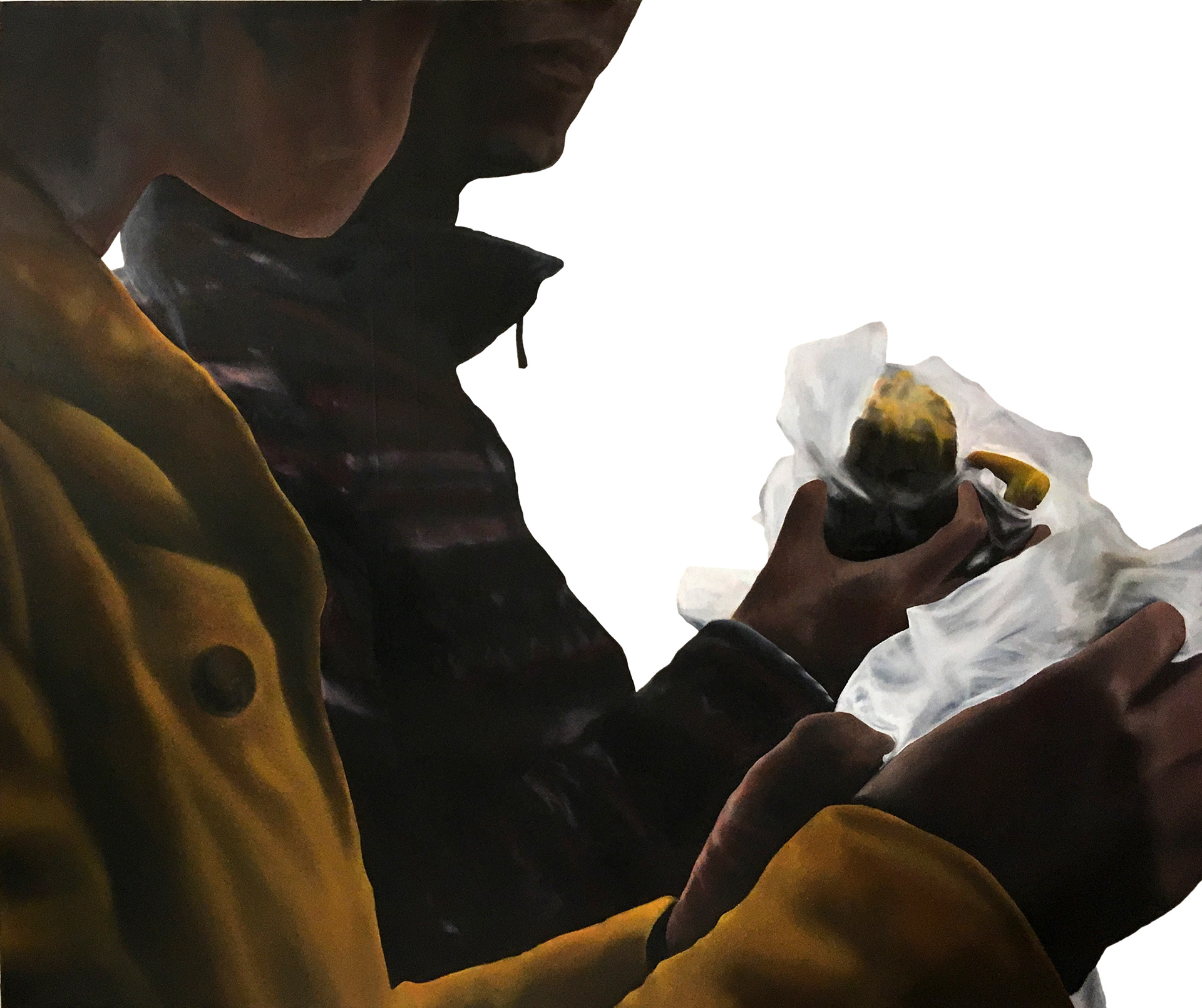 Extrait de Sans Titre (07 17002000), Huile et acrylique sur toile 170 x 200 cm, 2017