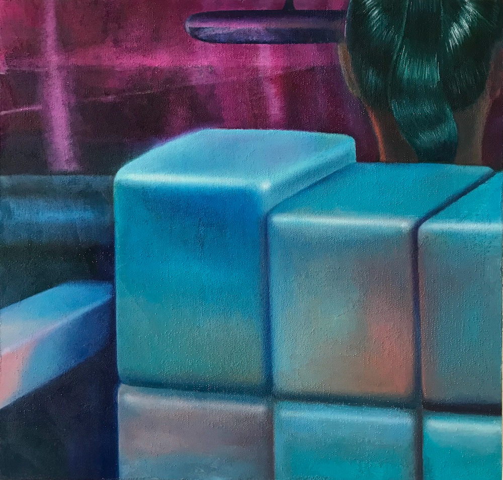 Uphold, oil on panel, 37 x 39 cm, 2020