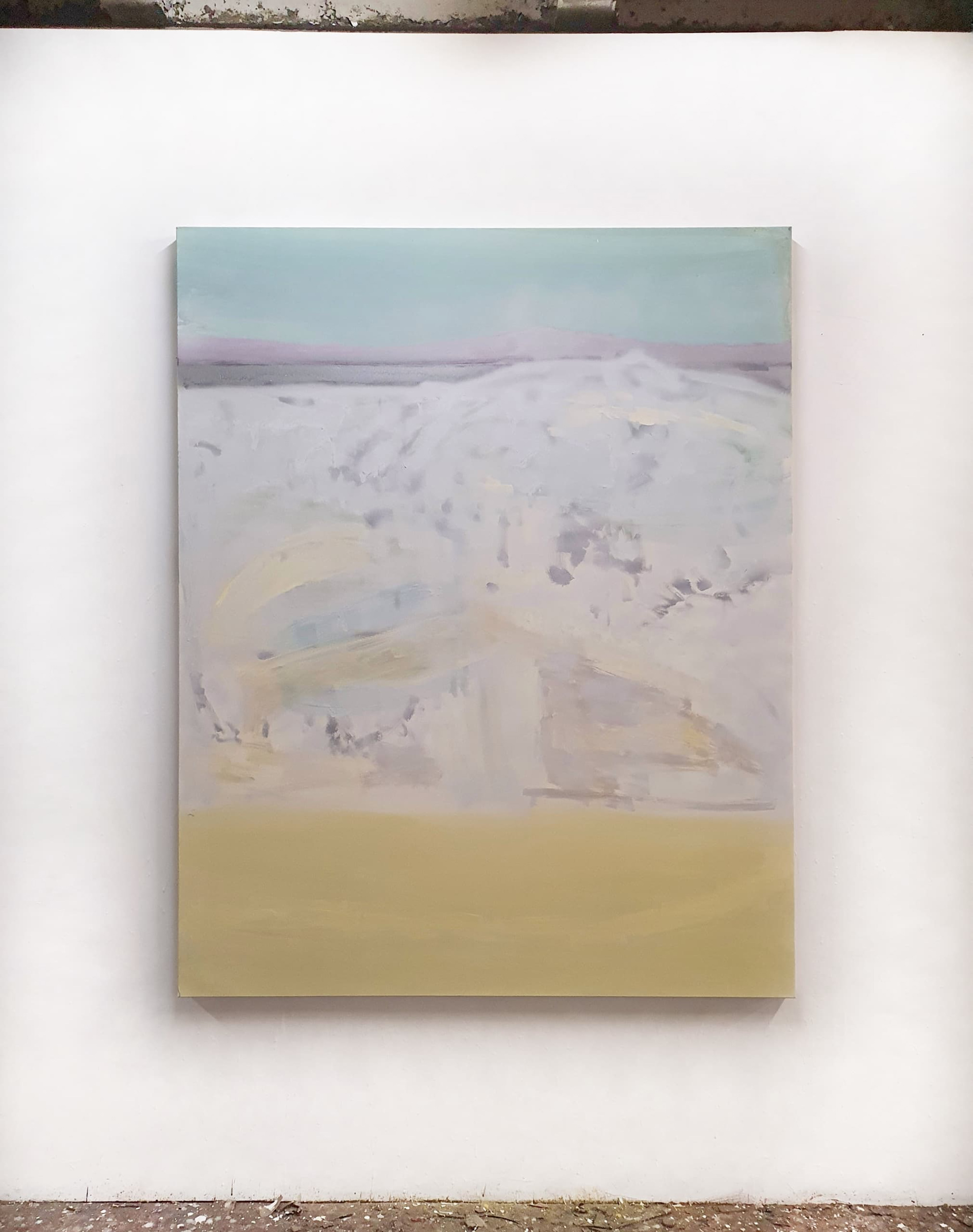 Vanishing Landscape 39, acrylique, pastel et spray sur-toile 162x130 cm 2022