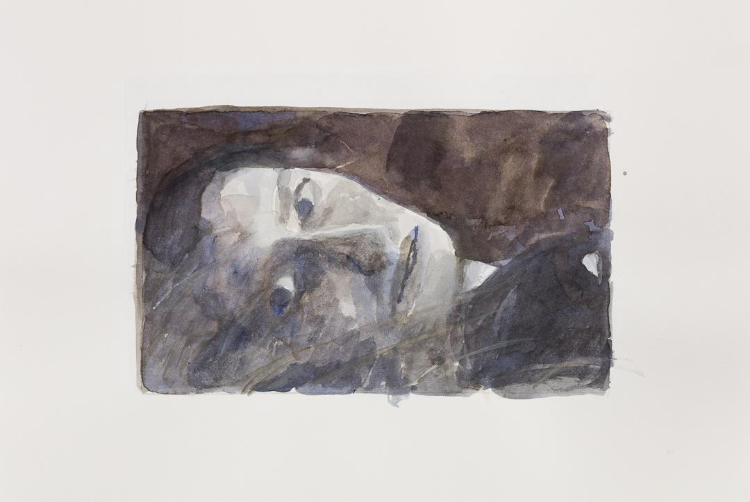 Cécile Lempert, study for Aria I, 2023, watercolour on paper