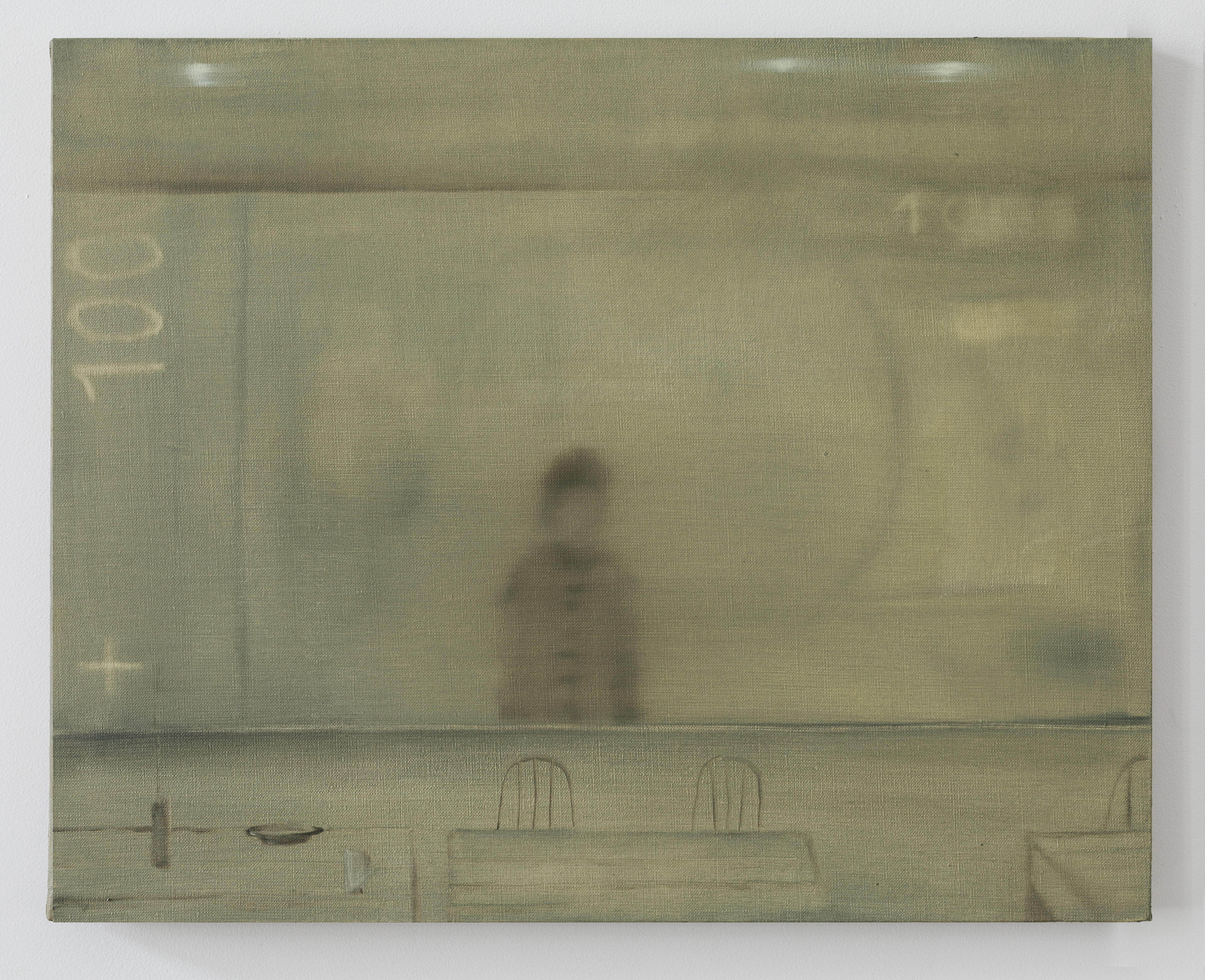 Karolina Szwed, World Money (Cafe Amatorska), 2025, oil on canvas, 40x50 cm 
