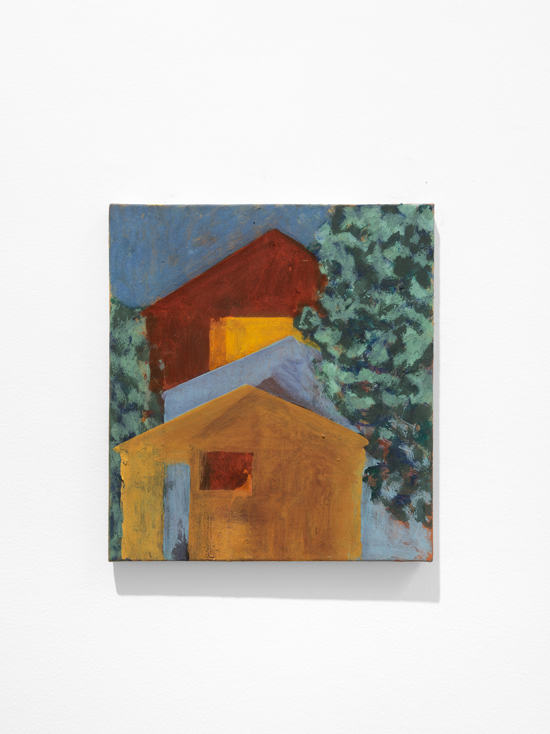 Christine Safa, Maison, 2025, oil on canvas, 35x32 cm 