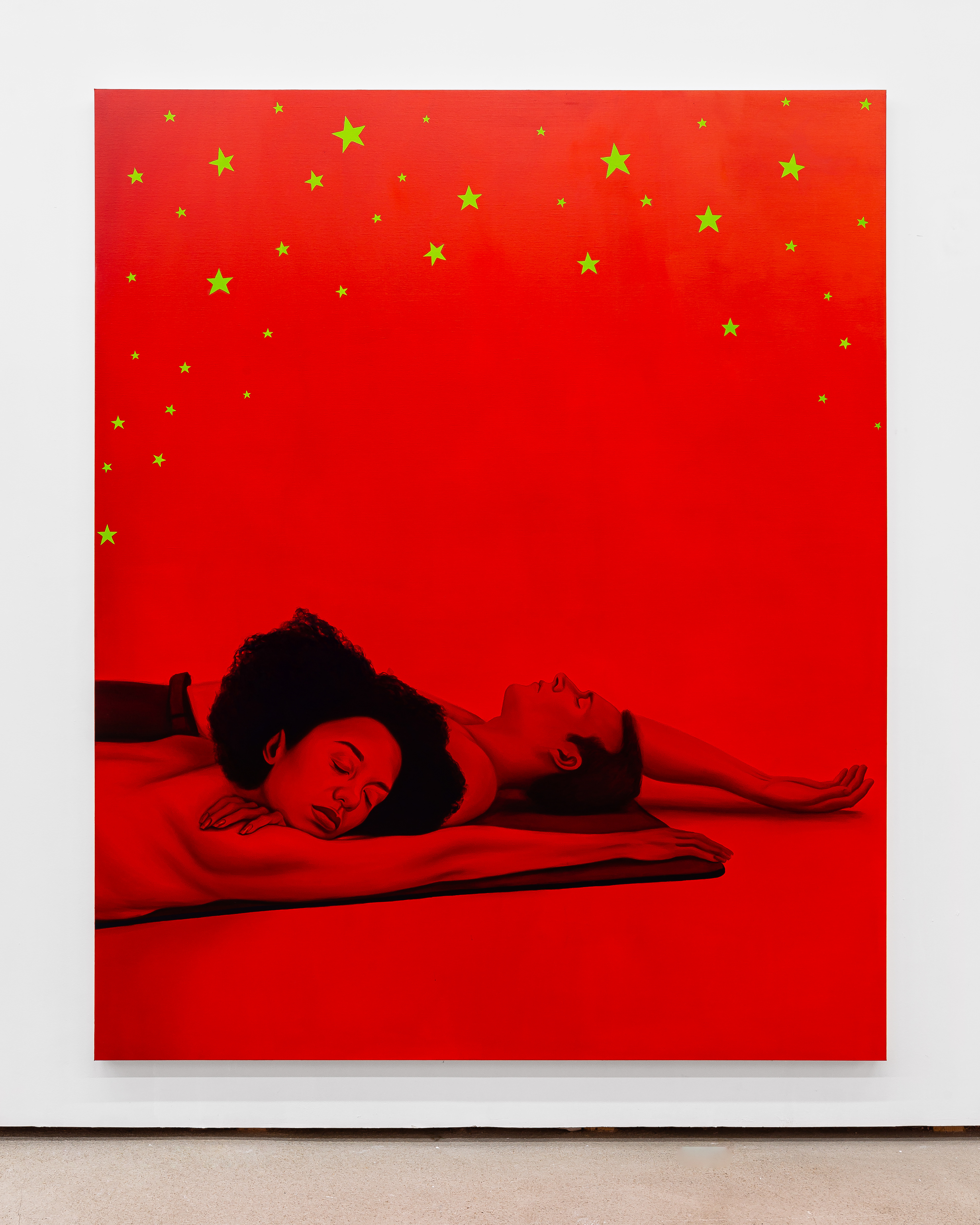 Le Planétarium, 2021, oil and acrylic on canvas, 220 x 180 cm - 86.5 x 71 in. / Photo © Gregory Copitet