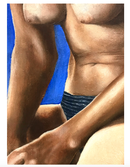 Sans titre, huile sur bois, 20 x 15 cm, 2019
