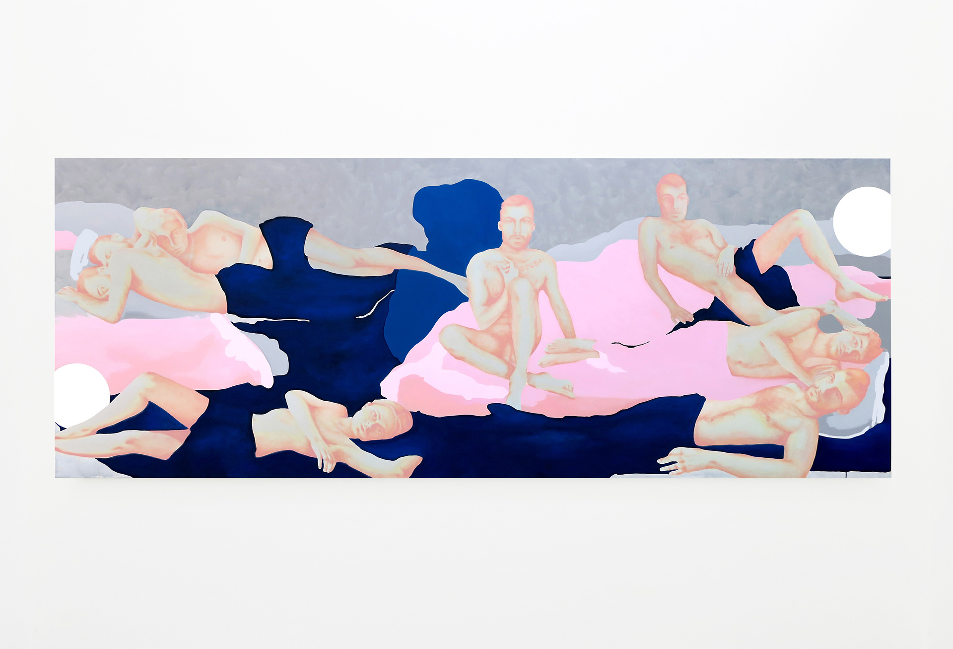 The Night (2020), 135 x 350 cm, oil and acrylic on canvas