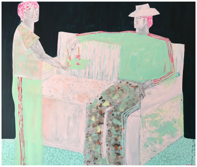 'Cinema', 170x200cm Acrylic, Linen 2019