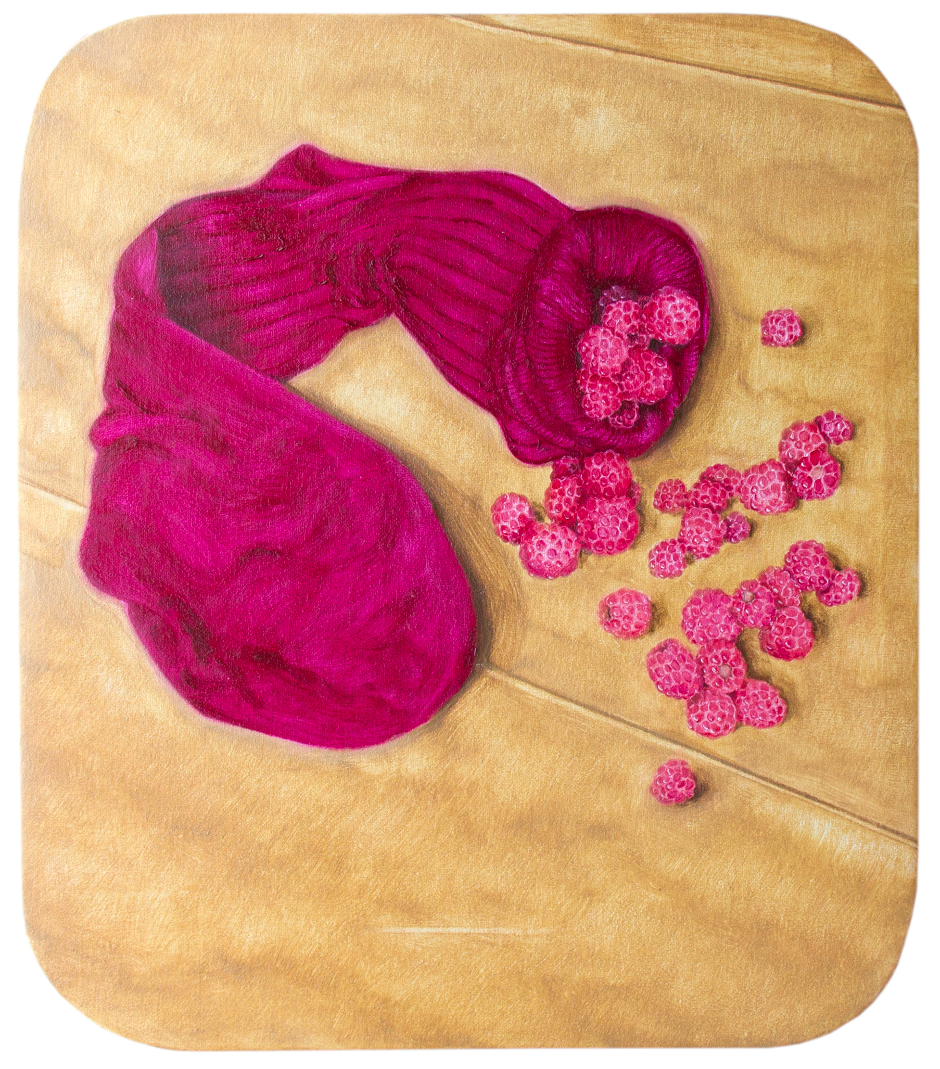  La récolte, 2019, huile sur toile, 20 x 23 cm