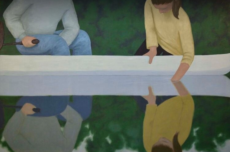 The Lake, 130x195 cm, 2017, oil on canvas