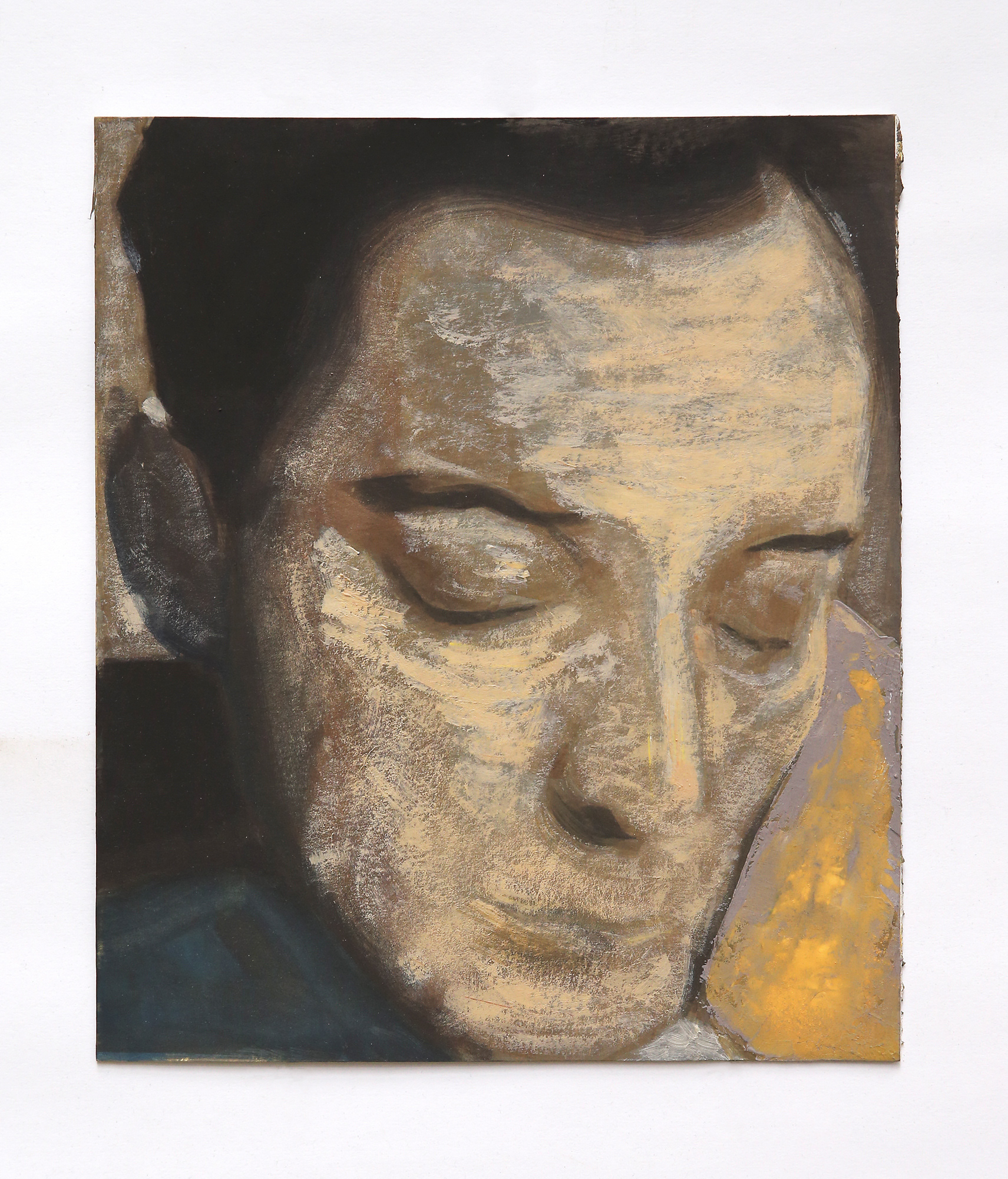 Contemplations III, 2020, 30 x 25 cm, Colored Gesso and Cera-Colla on Cardboard