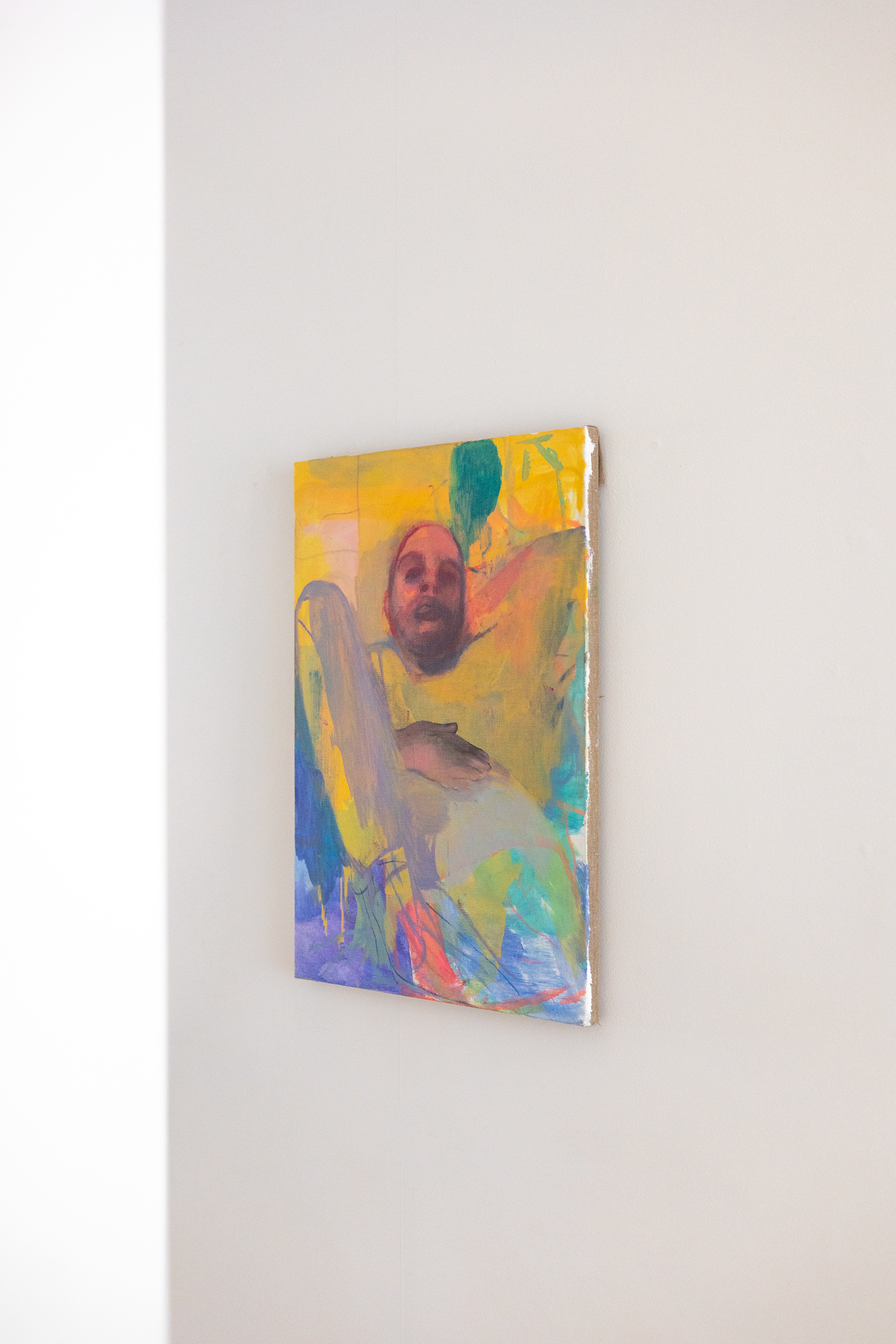 Sarah Maison, Contre-jour, 2022, huile sur toile, 61x46 cm © Louise Conesa