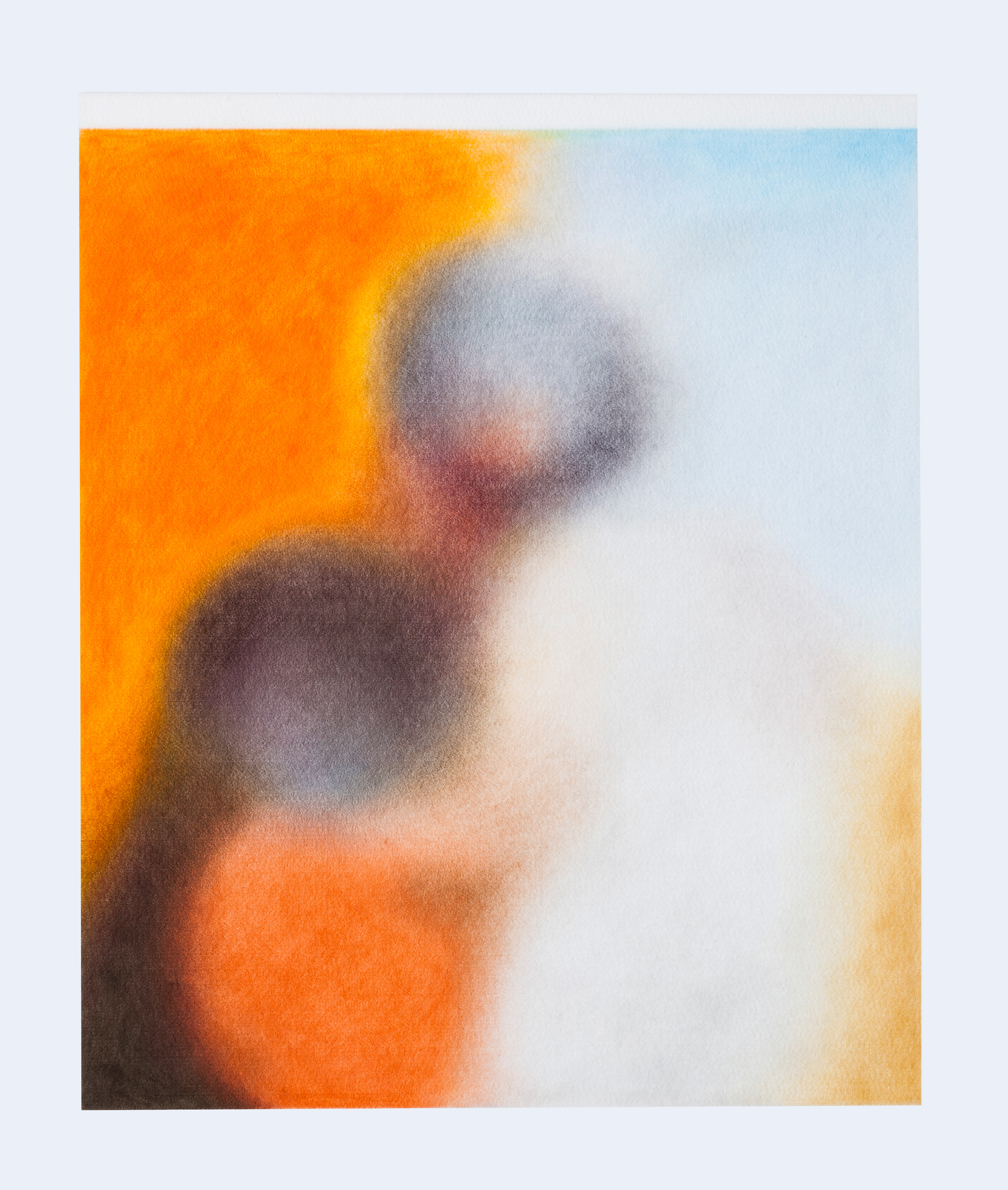 Série ‘’Relatives’’ Mexico City, Mexique, 3 mars 2019, dessin aux crayons de couleur sur feutre, 50 x 60 cm, 2019