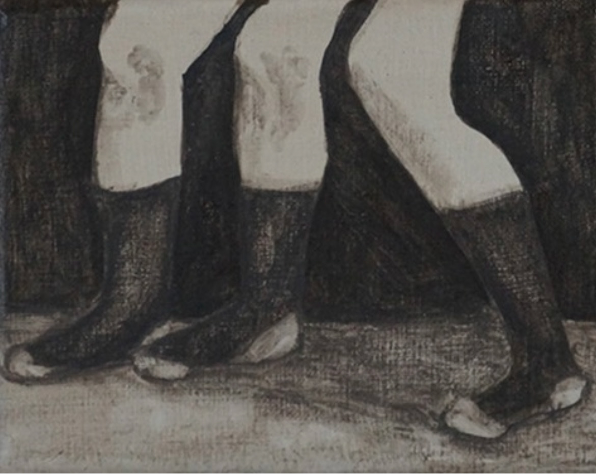 Still stand „Puzzling” , 2015, oil on canvas, 10x13 cm